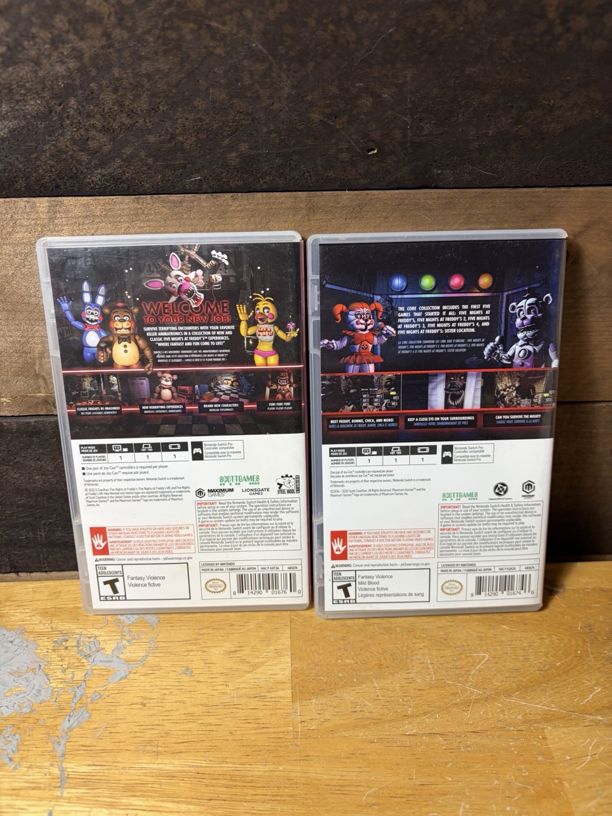 Nintendo Switch Five Nights At Freddys Cases Only Core Collection Help Wanted