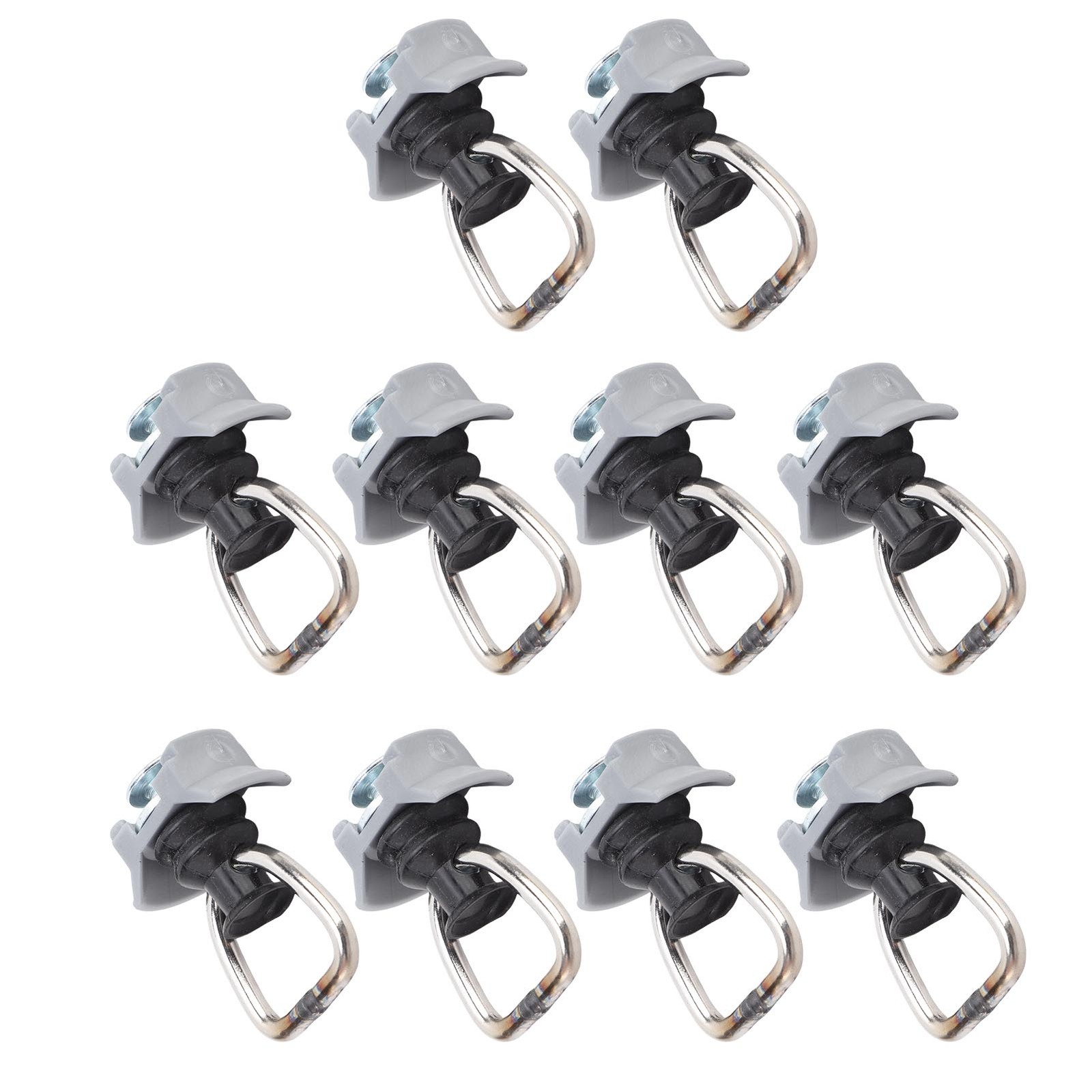 10PCS L Track Stud Fitting With D Ring Heavy Duty 1333lb Capacity L Track R BHAE