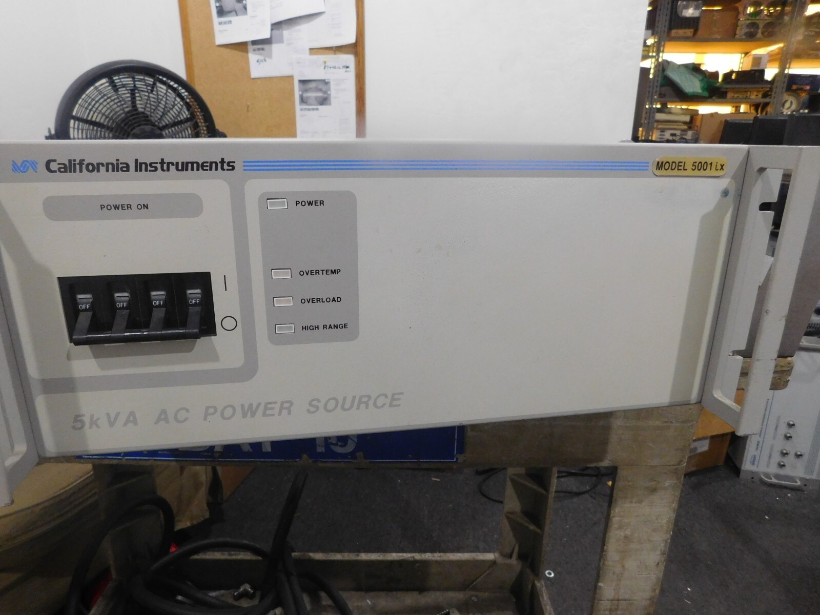 California Instruments: 5001iX-N0.  5k VA AC Power Supply.  P/N: 7000-438-1