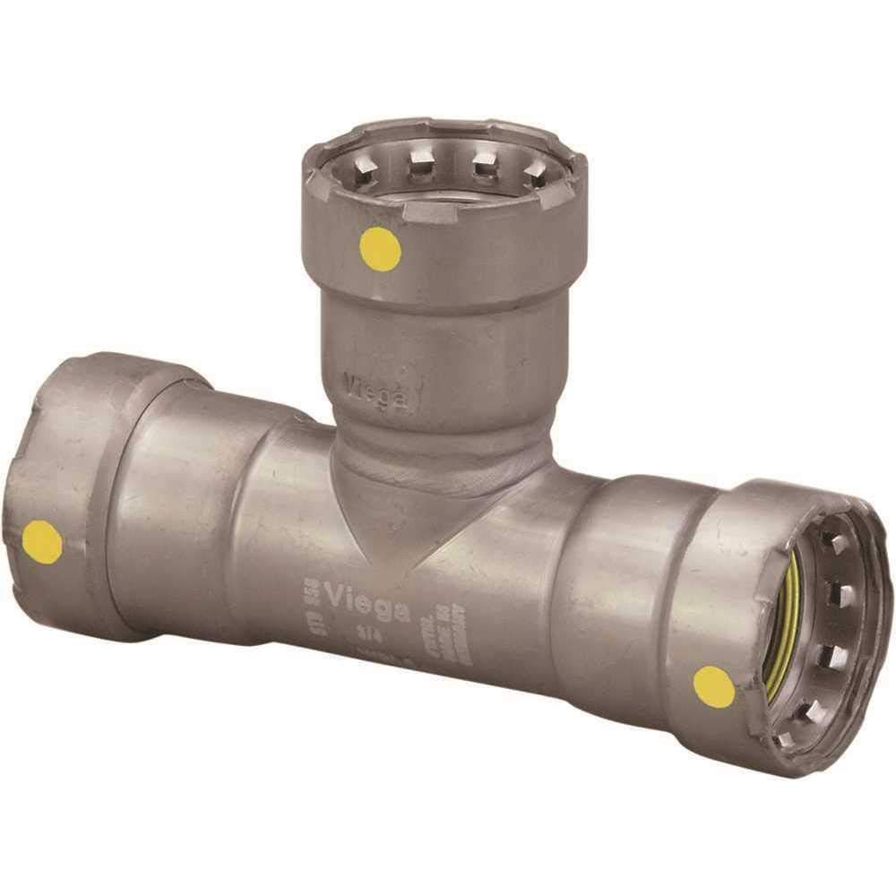 Viega 1" x 1" x 1" Press Tee in Carbon Steel, Zinc-Nickel Coating - 25311