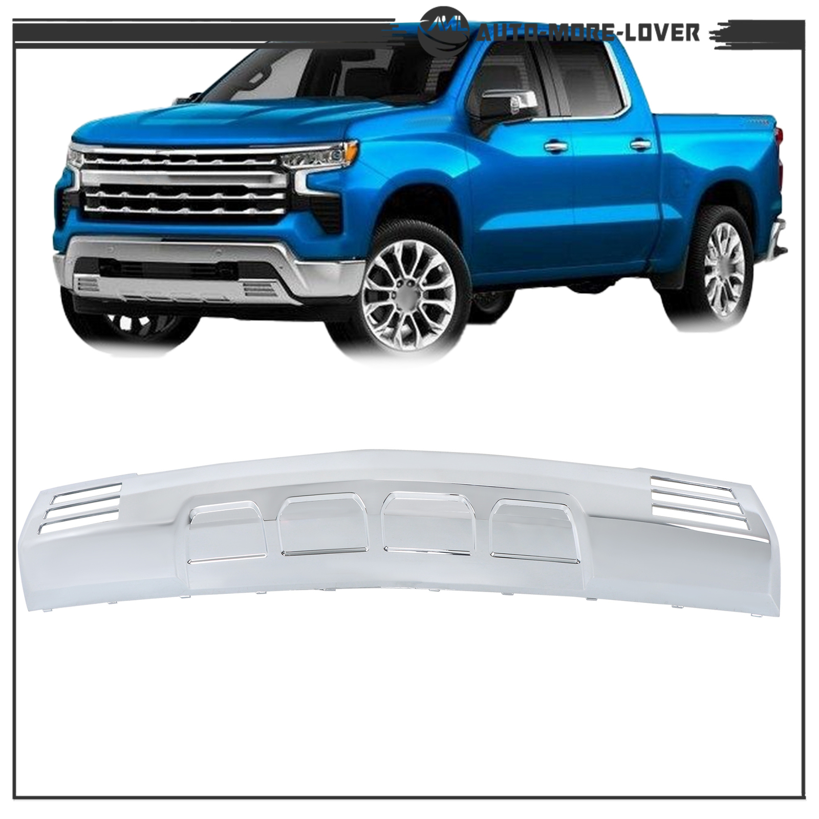 84946365 For Chevrolet Silverado 1500 2022-2023 Front Bumper Valance Skid Plate