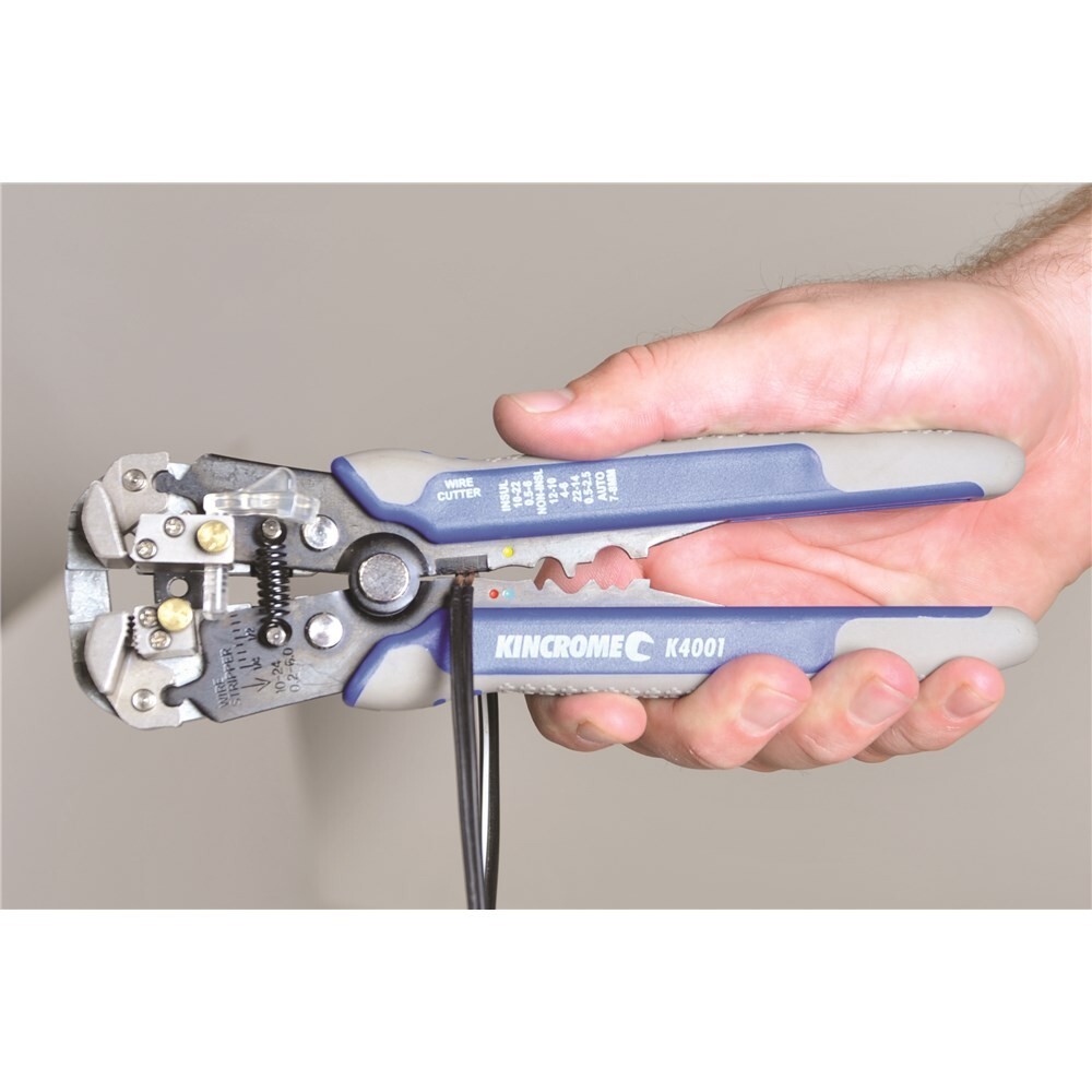 KINCROME Automatic Electrical Wire Stripper Crimper Cutter 200mm (8") PRO K4001