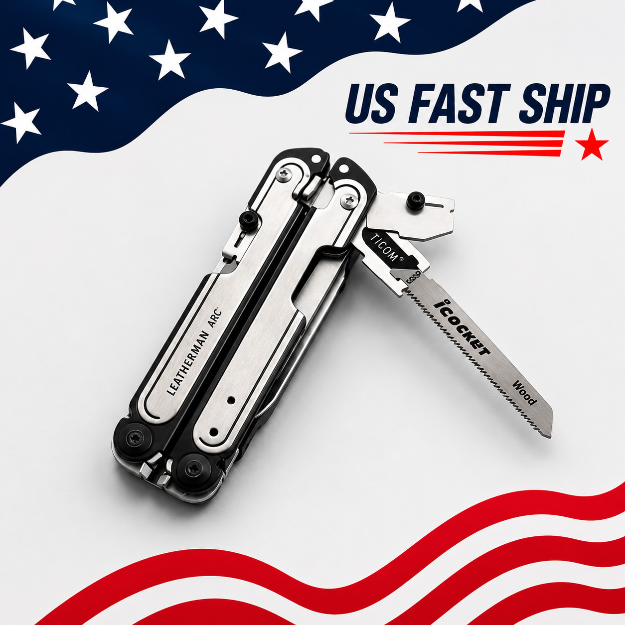 T-Shank Saw Adapter Standard Version Compatible with Leatherman ARC FREE P4