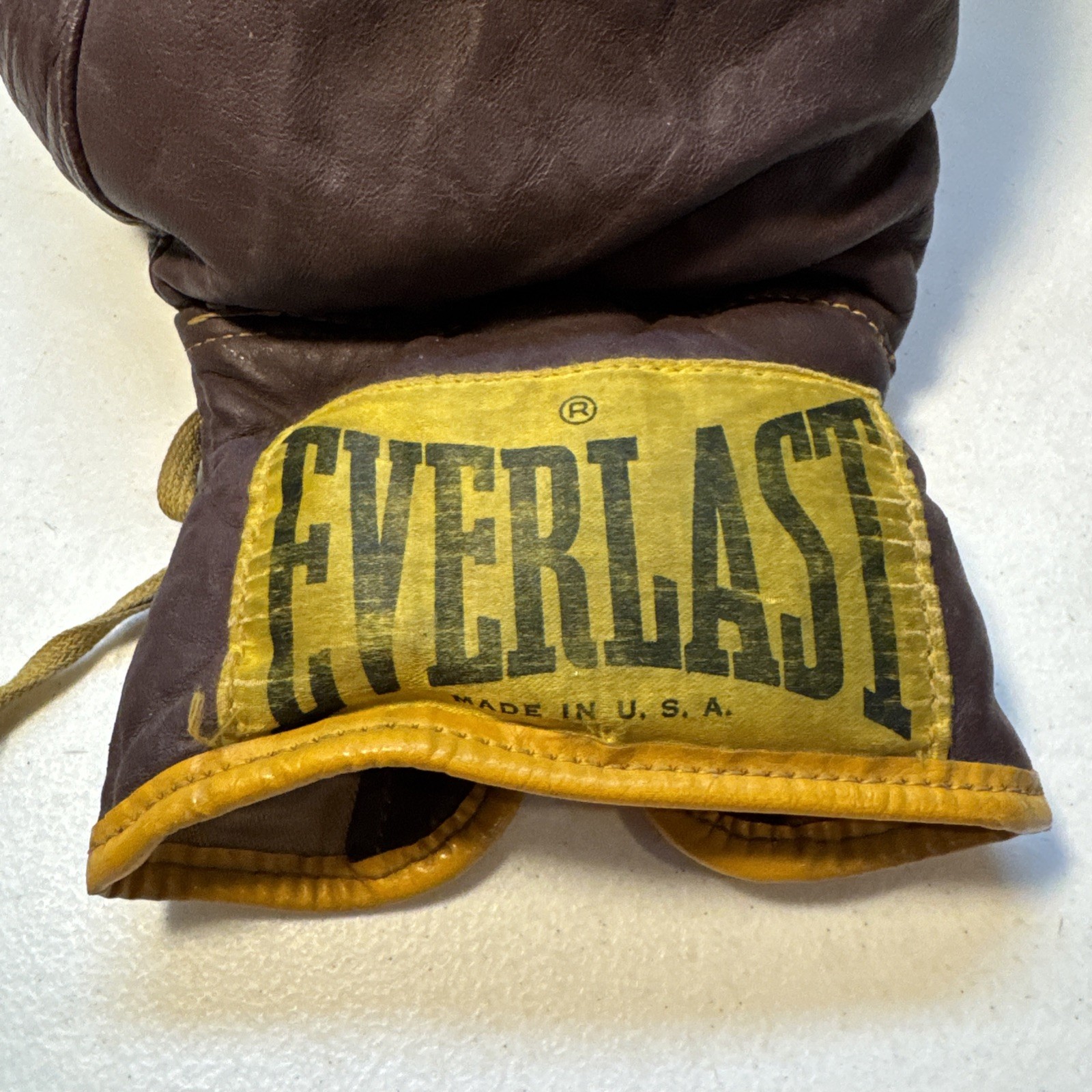 Everlast Vintage Boxing Glove (Right) Official Leather Lace-Up 14oz