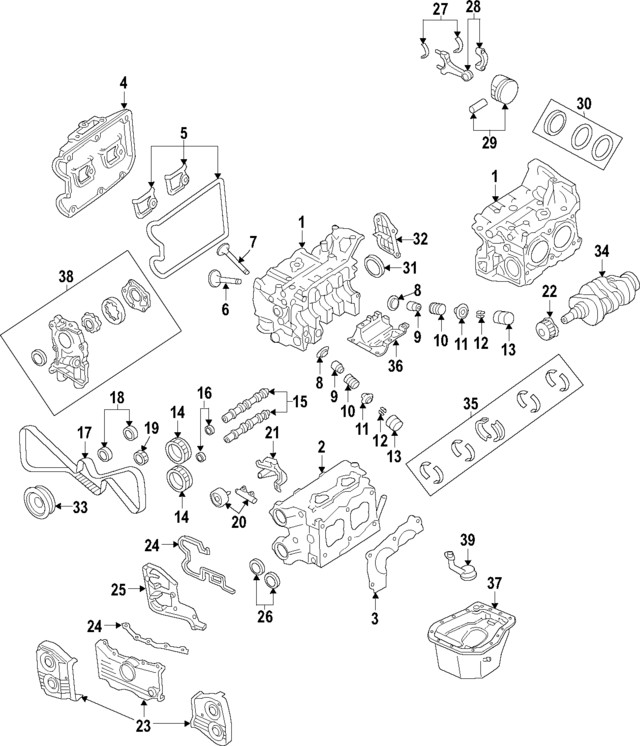 Genuine Subaru Valve Spring Retainers 13209AA200