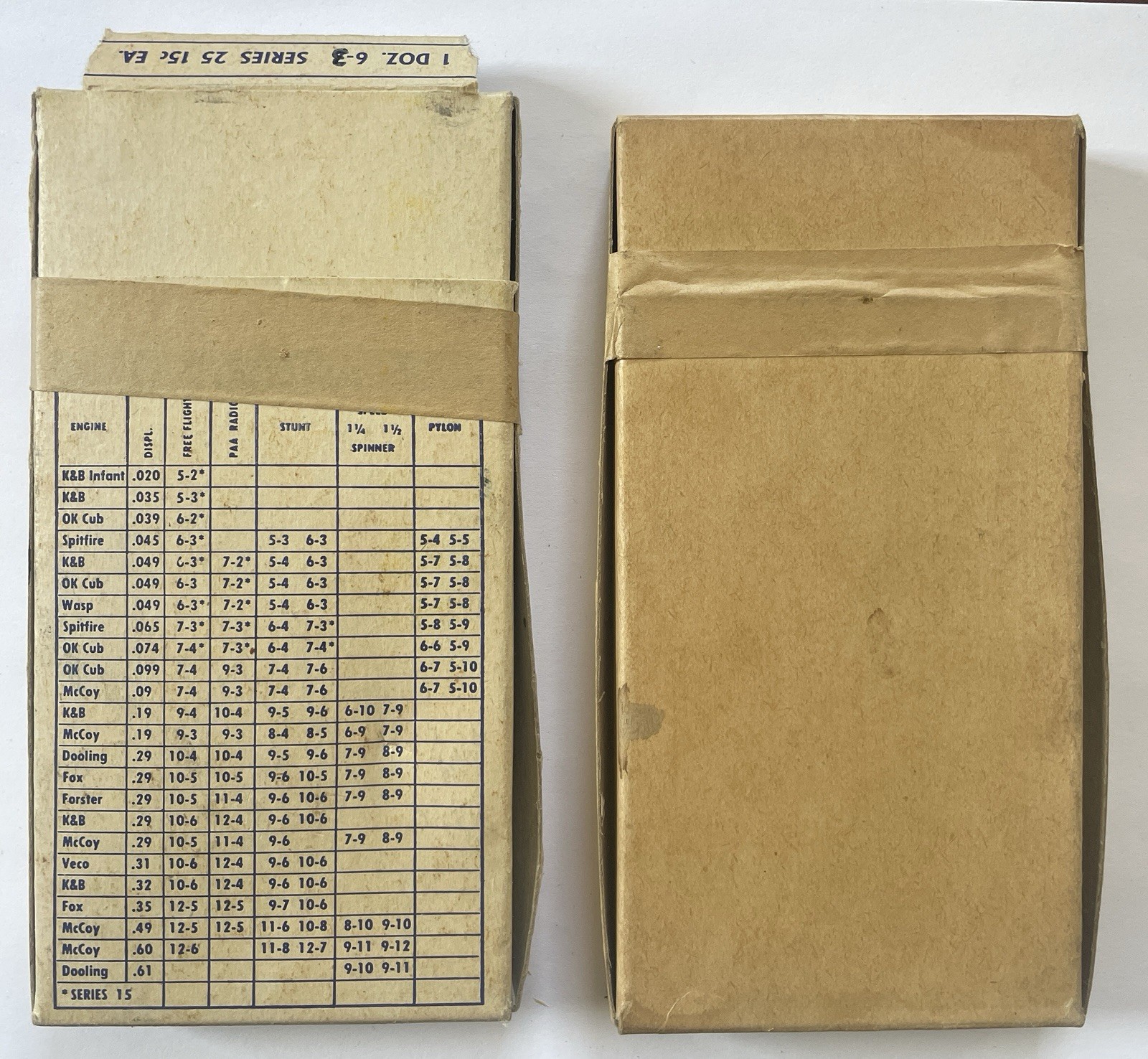 Vintage Lot PRISTINE Wood Tornado Props For Model Airplane Kit 20 Pcs Orig Boxes