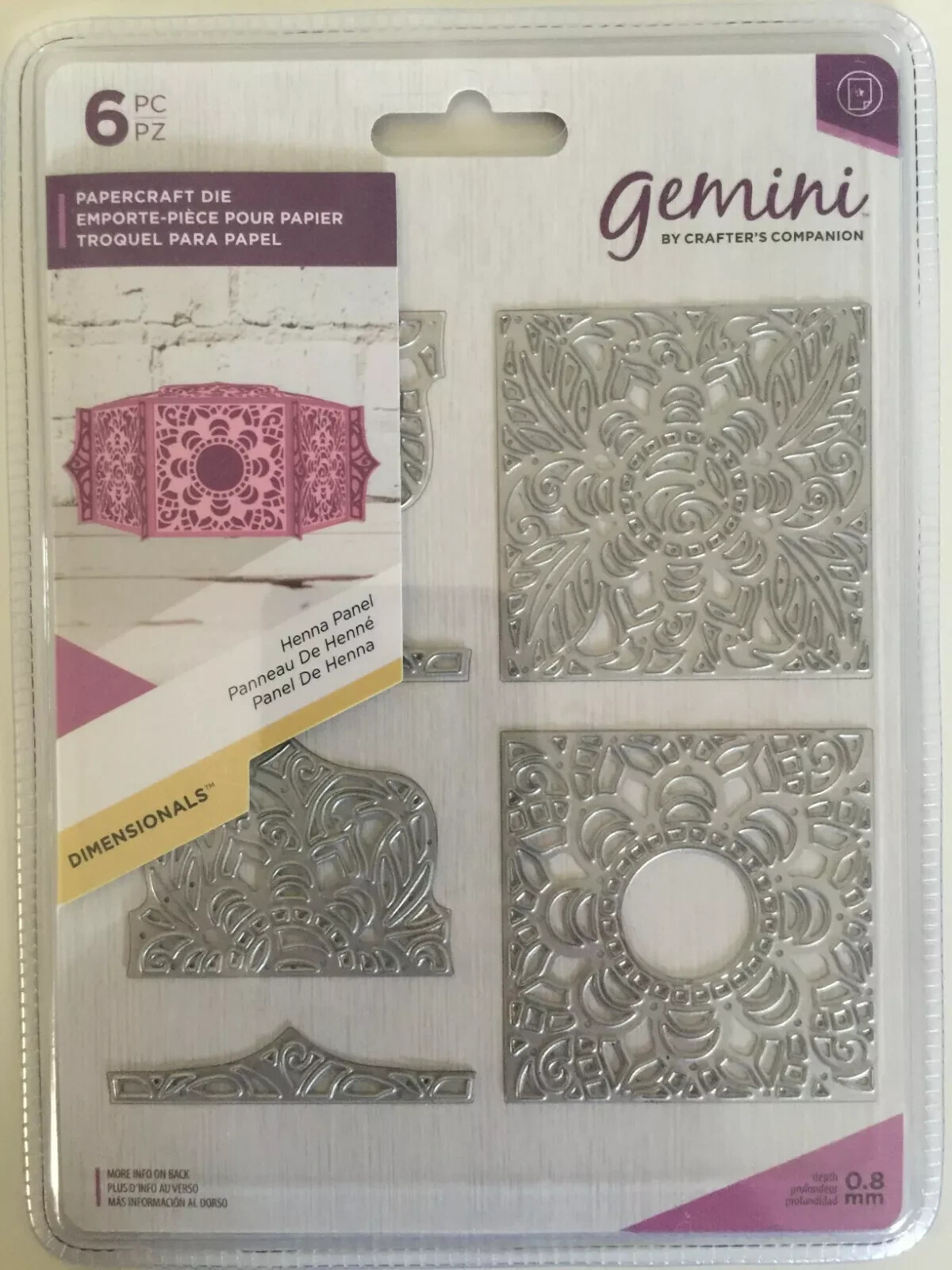 Crafters Companion Gemini Treasure Box Dimensional Dies