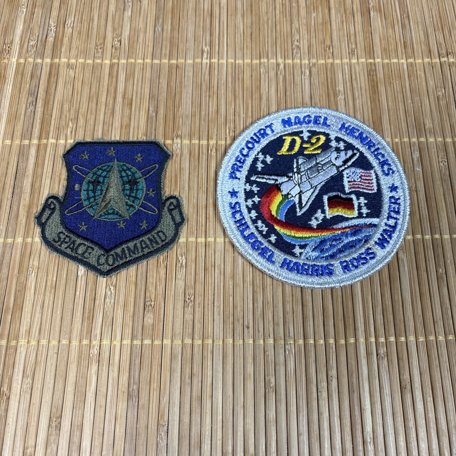 1993 NASA Space Shuttle Mission STS-55 Astronaut Patch~Space Command 1995 Patch