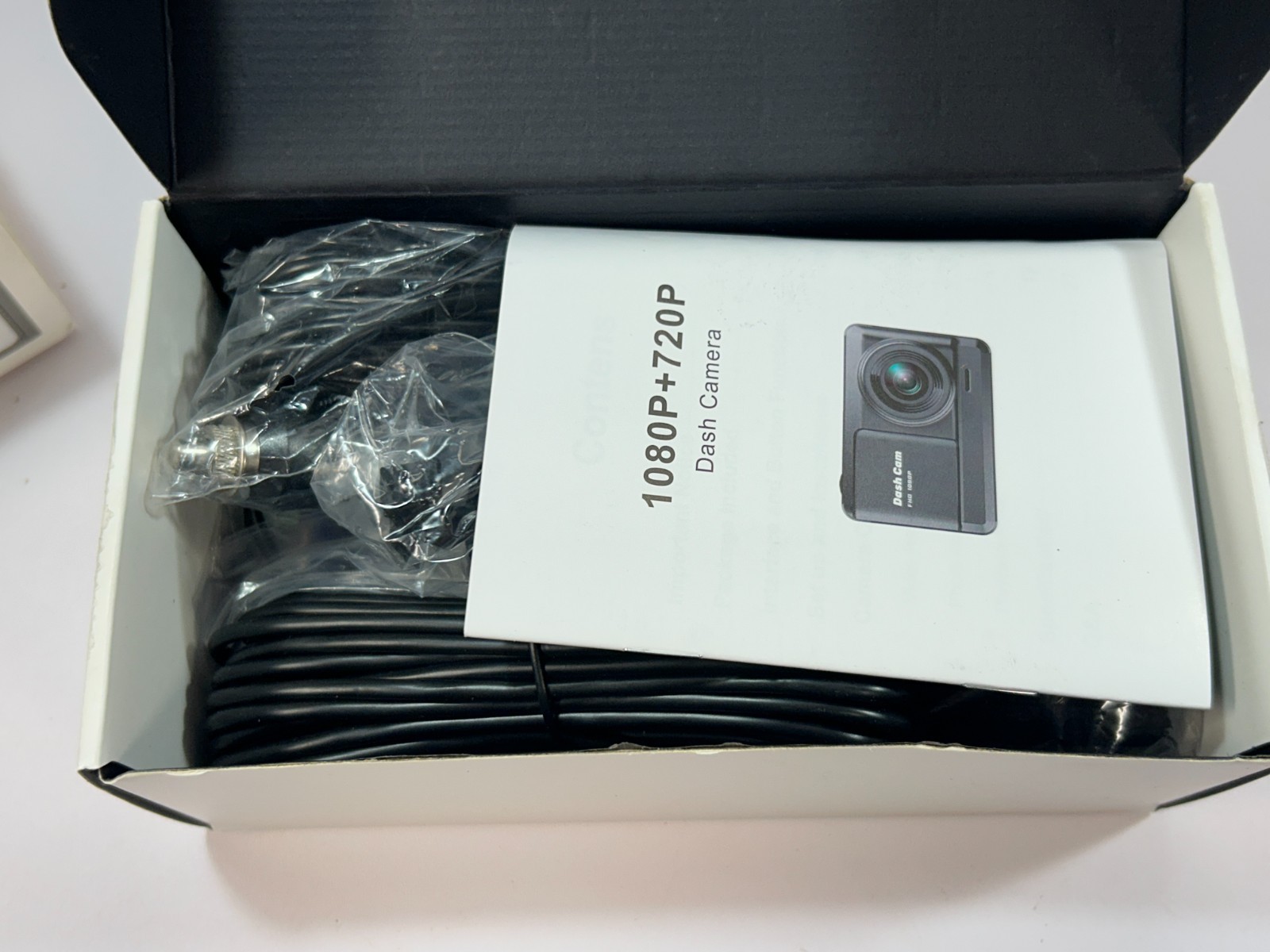 Dual Channel Dash Cam 1080p + 720p -Open Box