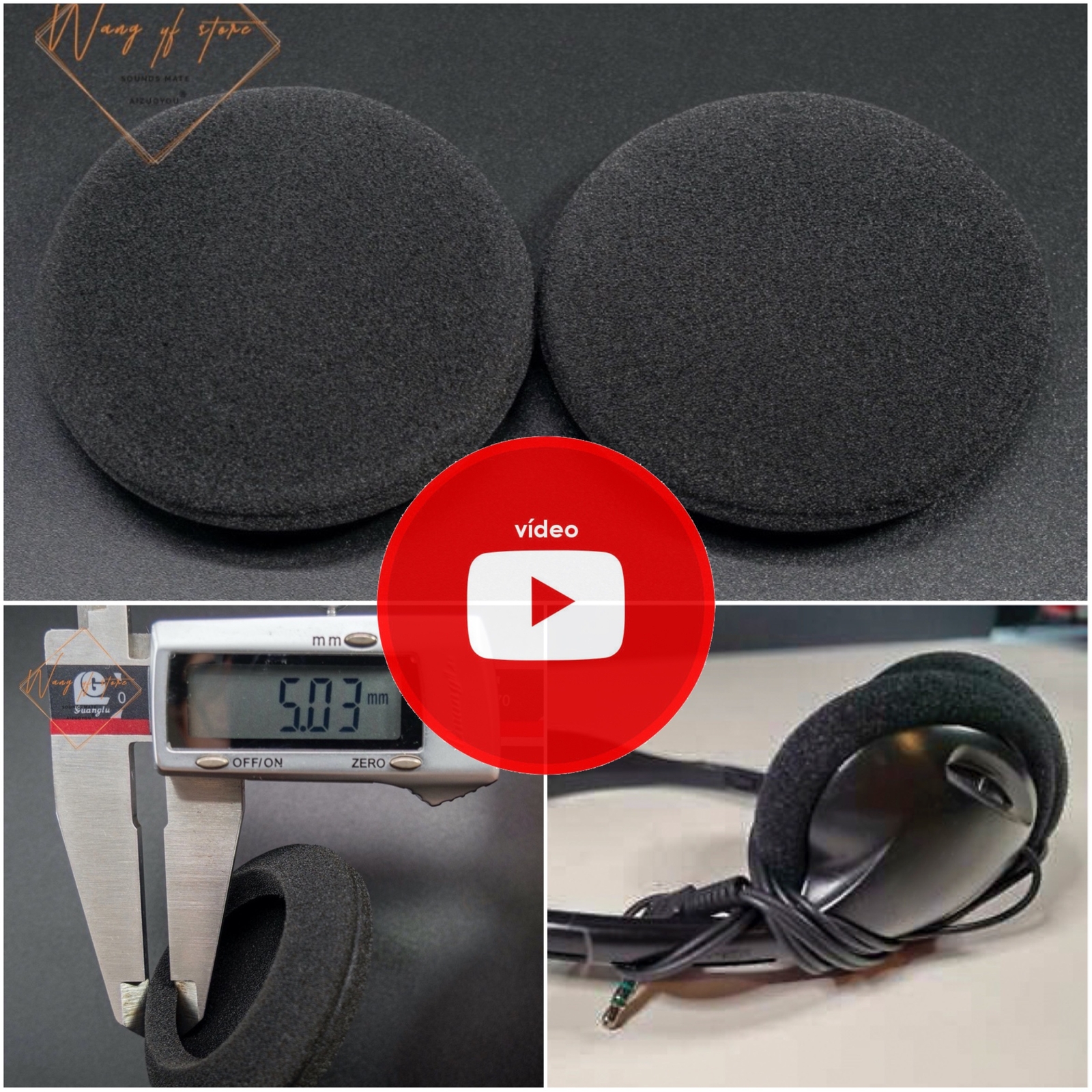 5 Pairs Foam Ear Pads Sponge Earpads Cushion For Sony Mdr-023 Walkman Headphones