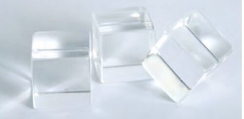 24pc 1/2" Clear Tumbled Acrylic Cubes