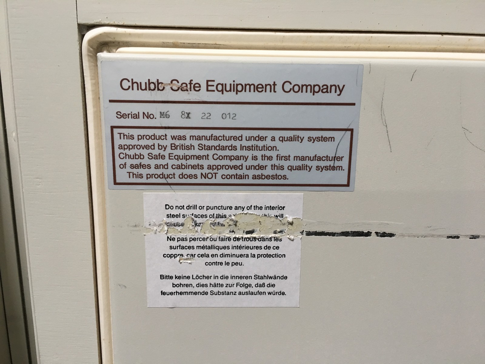 Chubb MEDIA safe for digital storage - fire safe - Make Offer