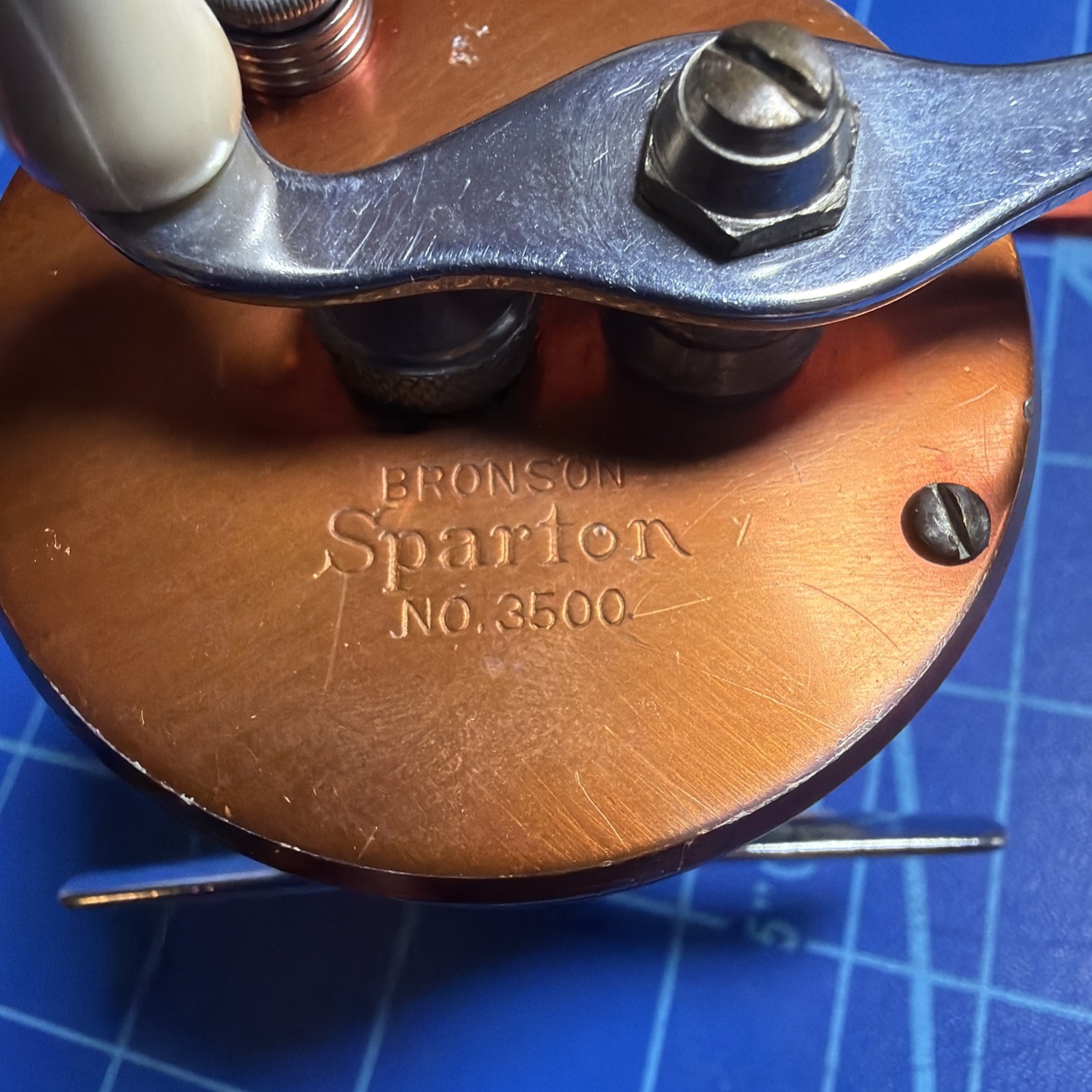 Bronson Sparton No. 3500 Level Wind, Made In USA, Brown Color. Used.