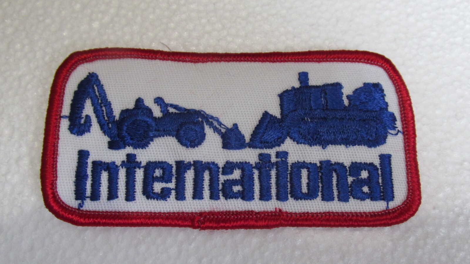 Vintage  INTERNATIONAL  DOZER/ BACKHOE EMBROIDERED PATCH