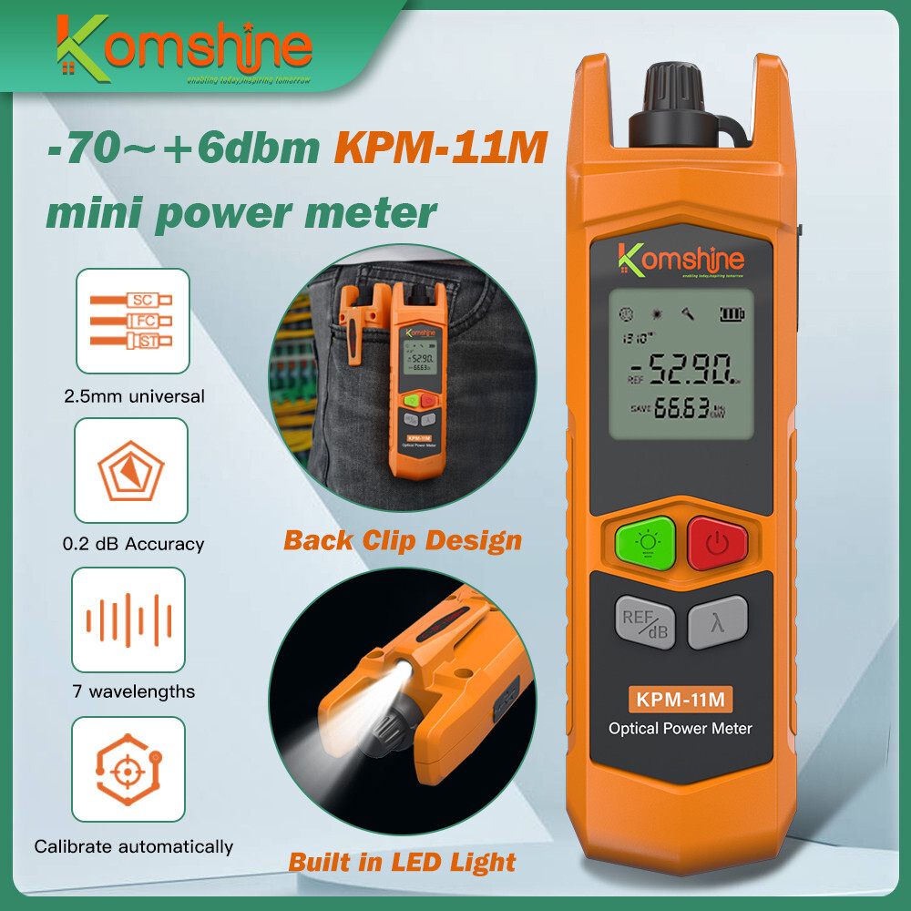 KomShine KPM-11M 2.5mm Universal Connector -70+10dBm Built in LED, 7 Wavelengths