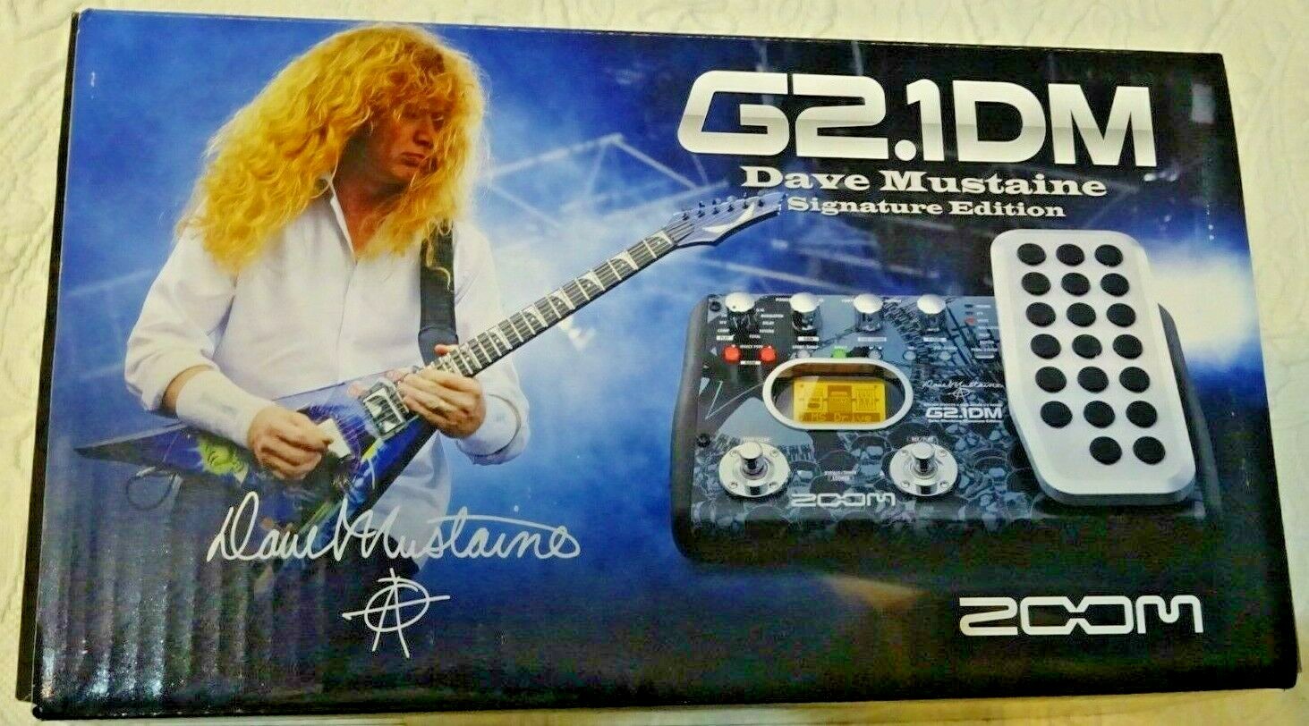 Dave Mustaine G2.1DM Signature Guitar Pedal By Zoom - NEW -  *DISCLAIMER