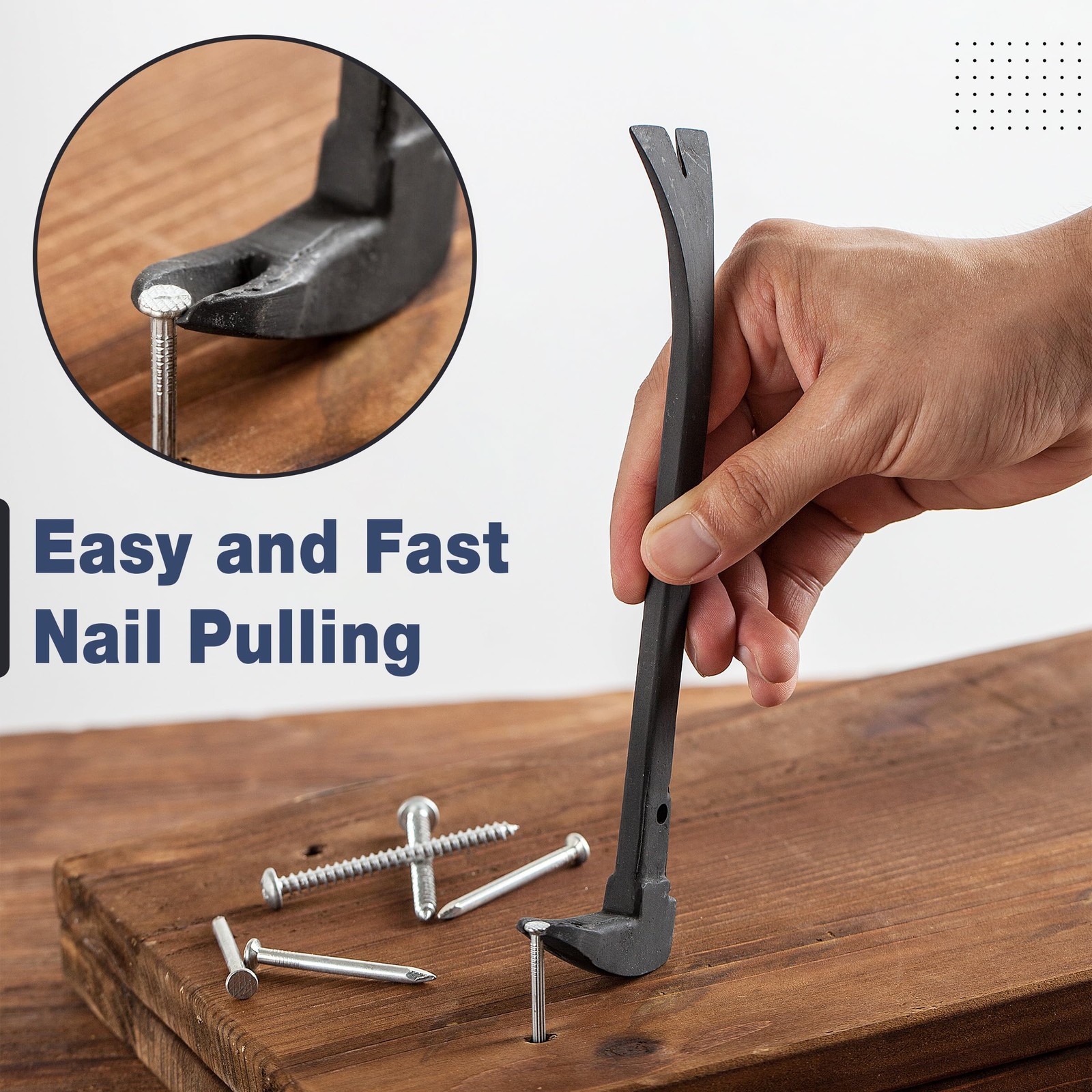 Bates- Cats Paw Nail Puller, 8-Inch, Pry Bar, Mini Small Bar,...