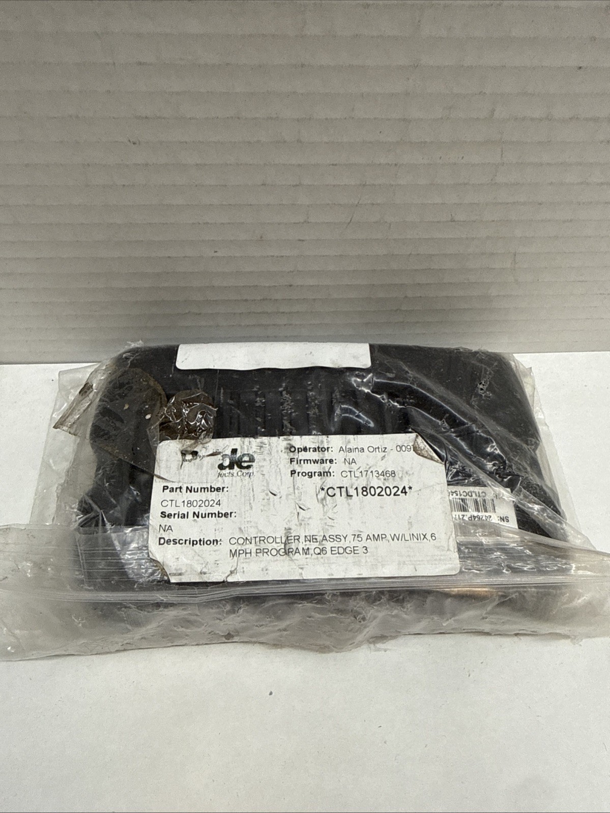 Pride Mobility CONTROLLER,NE,ASSY,75 A,6 MPH PROGRAM,Q6 EDGE 3 #CTL1802024