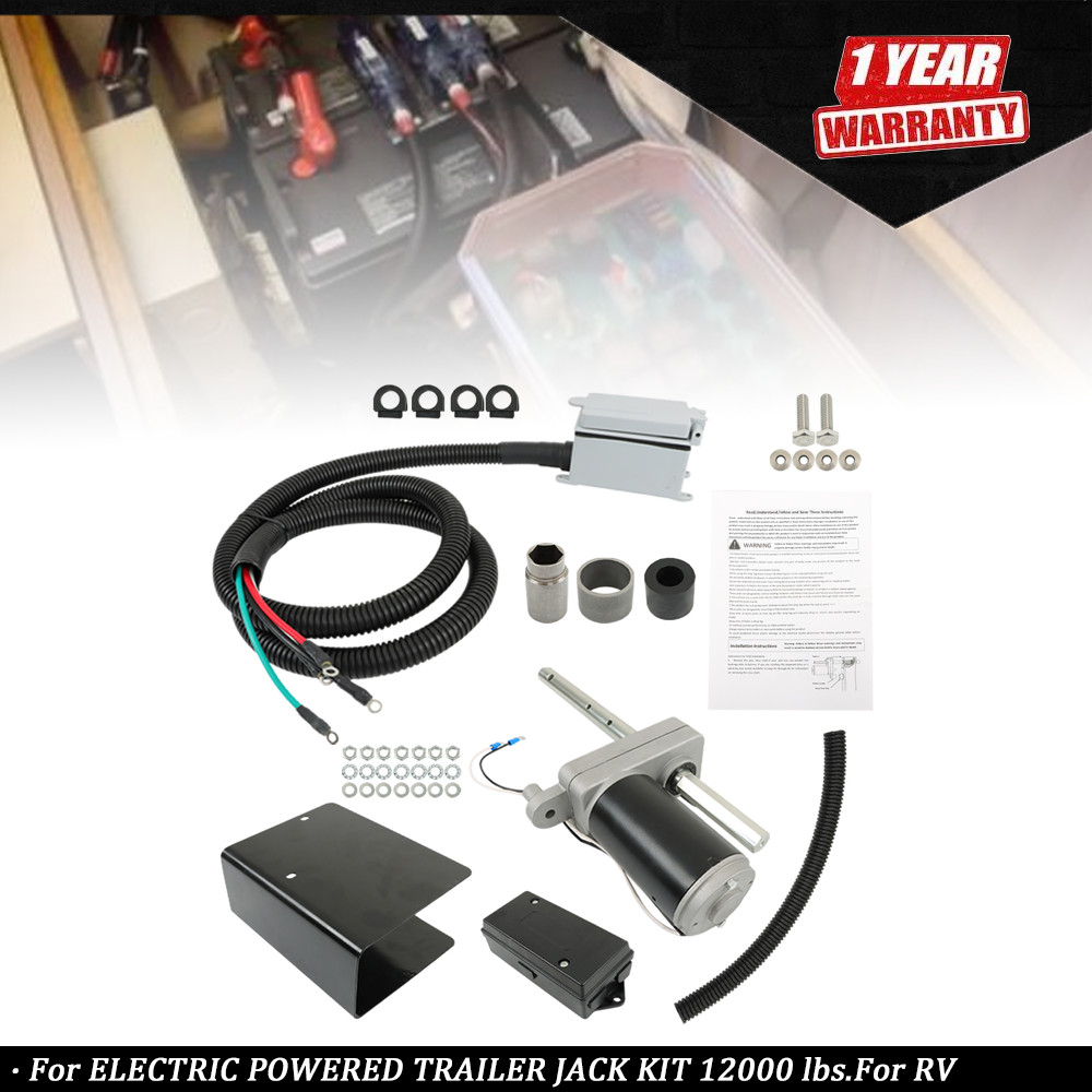 1824200100 New ELECTRIC POWERED TRAILER JACK KIT Fits For 12000 lbs.For RV