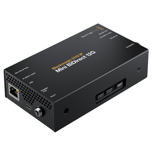 Blackmagic 2110 IP Mini BiDirect 12G SDI to SMPTE-2110 UHD 4K Broadcast Converte