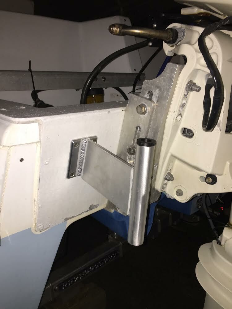 Shallow Water Anchor Cajun Anchor Mount, Transom Mount