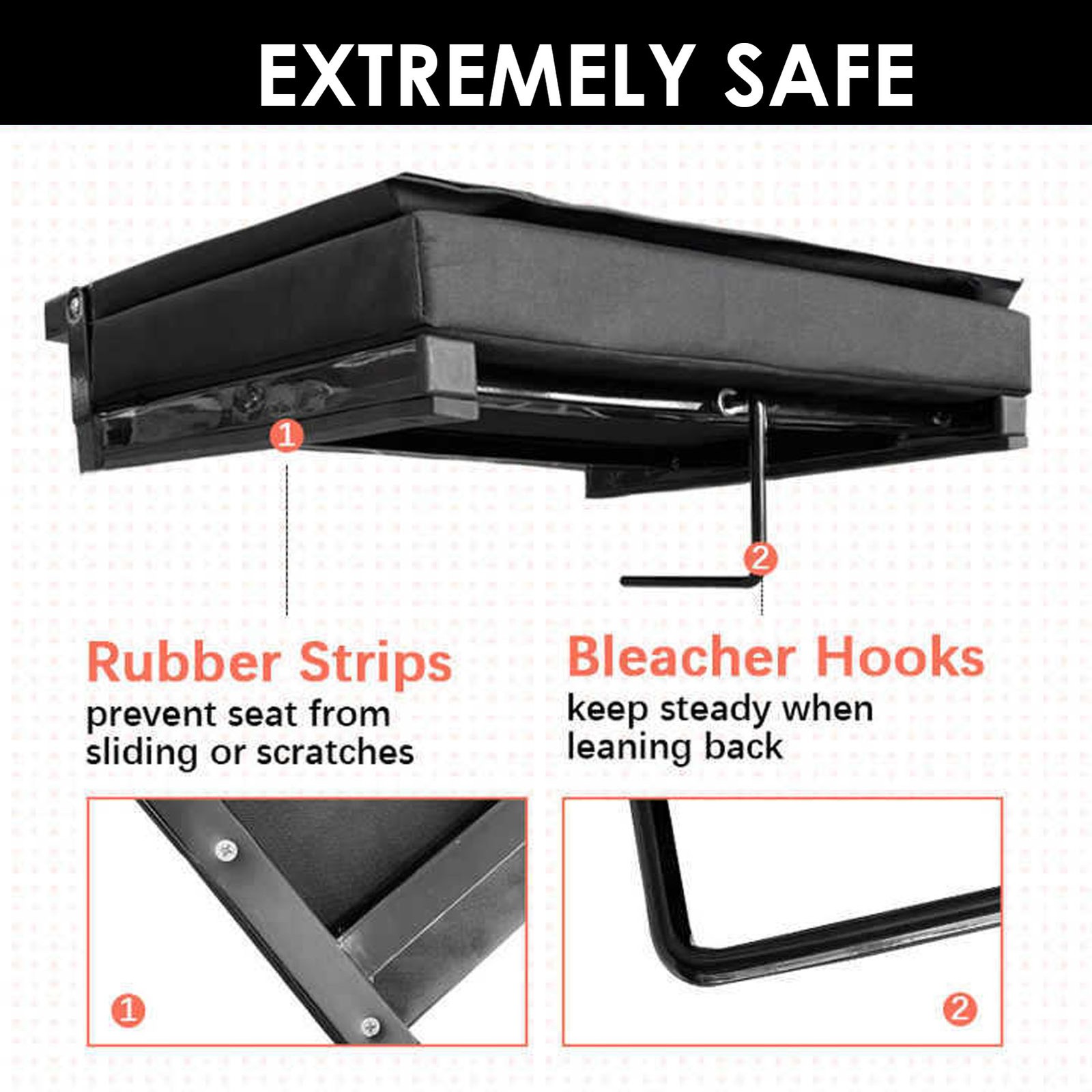 Adjustable Ergonomic Stadium Seat For Comfort BTEZ