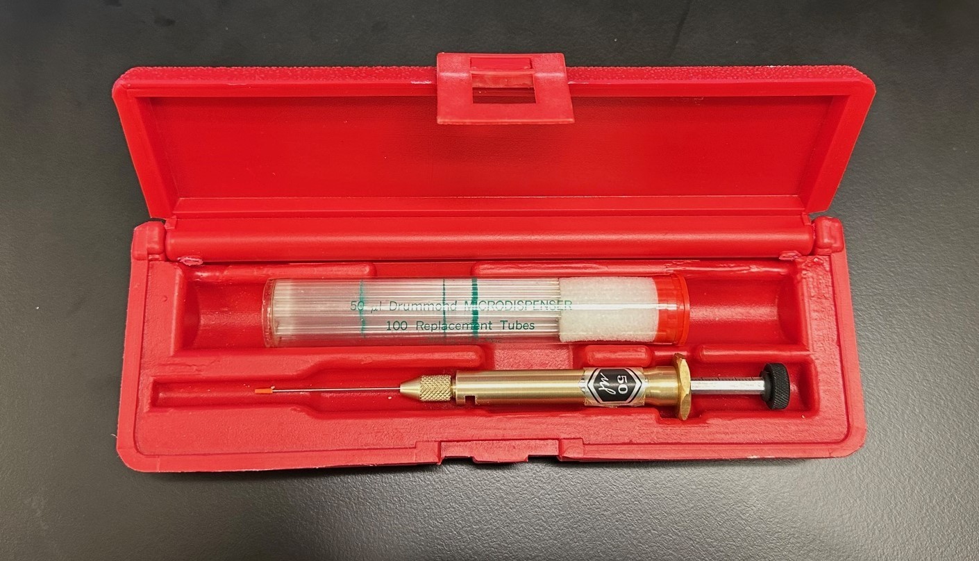 Drummond Seal Ferro Fluid Series 250 DIALAMATIC Microdispenser 0-50uL With Case