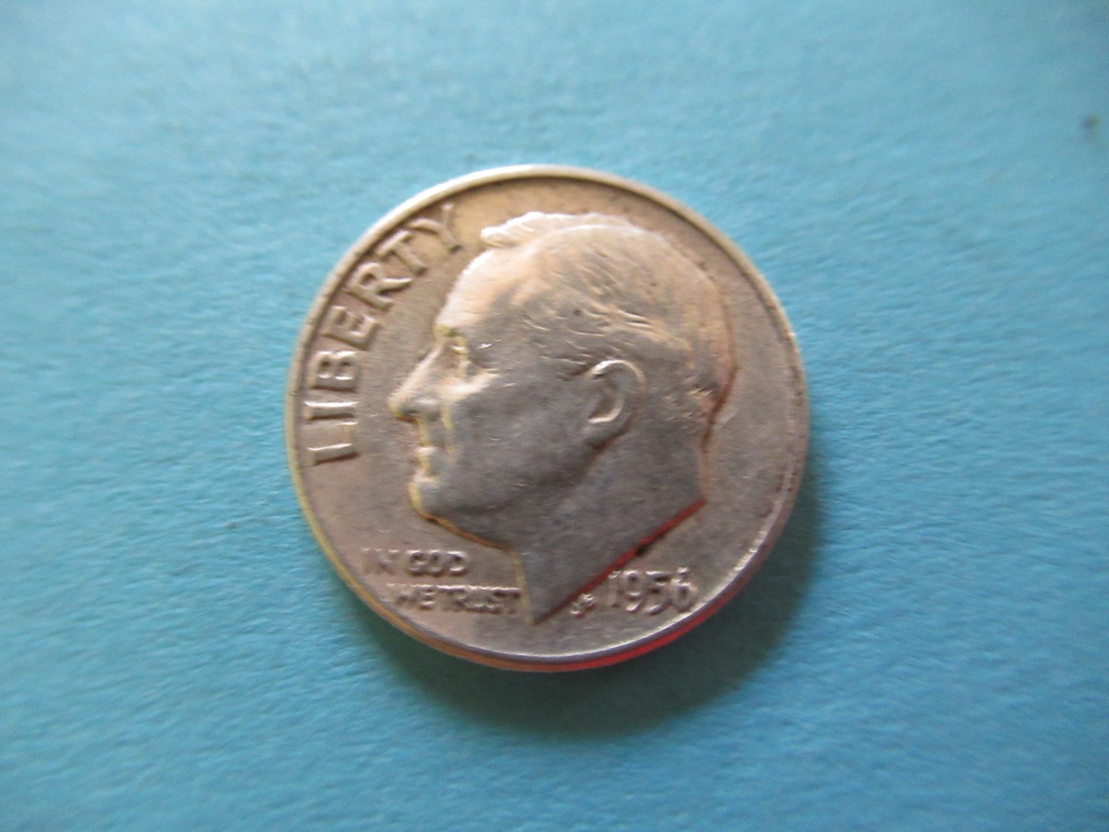 1956 P Silver Roosevelt Dime F FREE SHIPPING r