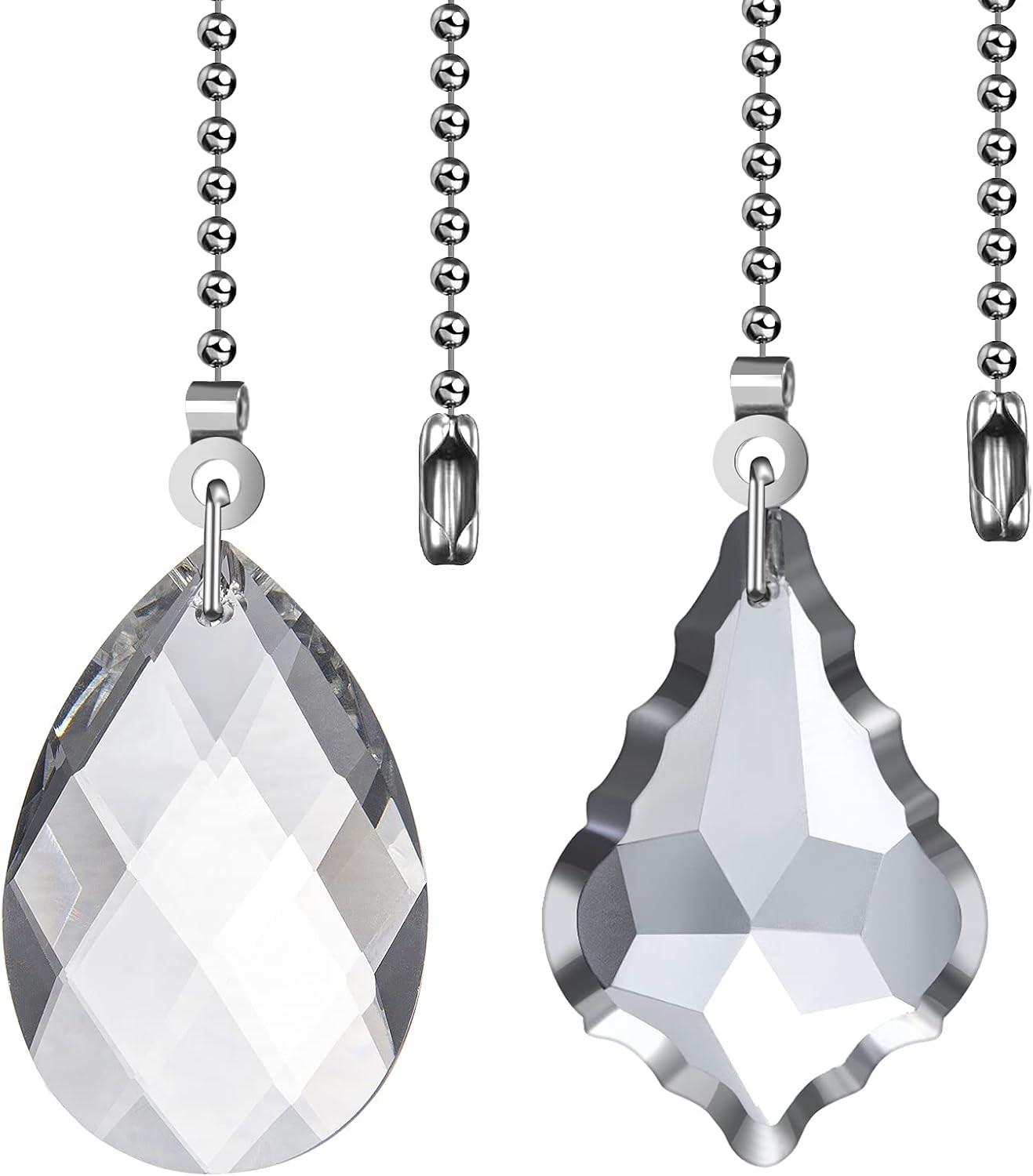 2PCS Ceiling Fan Pull Chains, Premium Fan Pull Chain with 20-Inches Extension...
