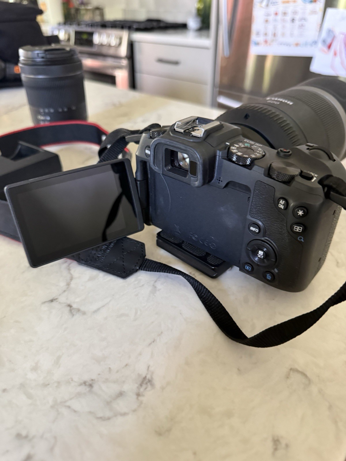 Canon EOS RP Camera Accessory Bundle w/ Lens, Strap, Charger & Memory Card