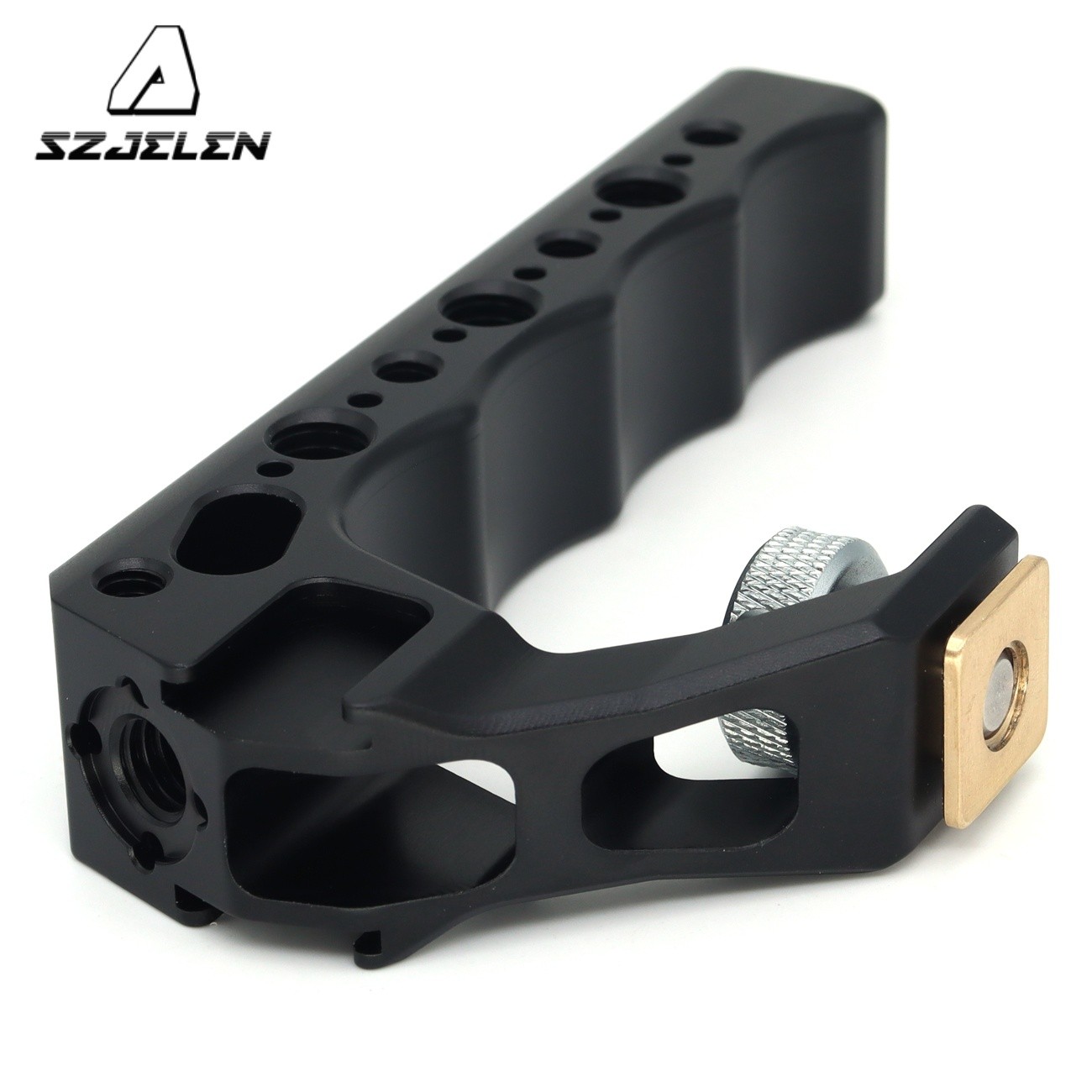 Top Handle Camera Grip wIth Cold Shoe Base for DSLR Camera Cage with 3/8" 1/4"