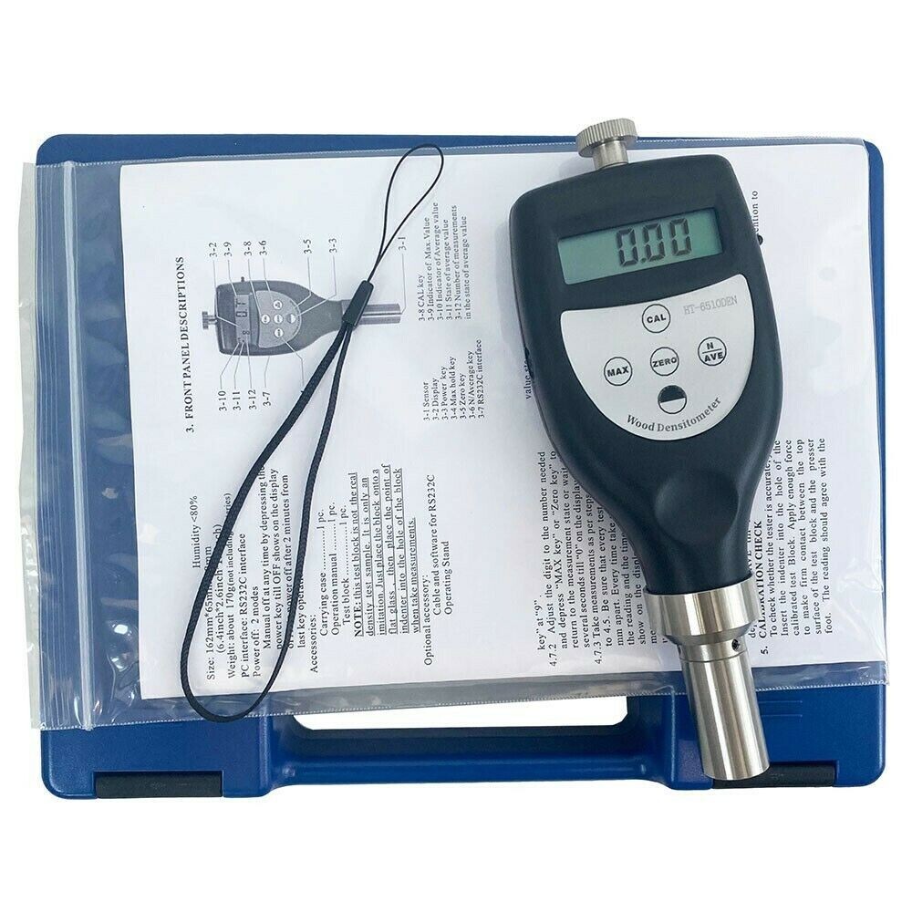 Digital Wood Densitometer Density Meter with Under-voltage Alarm Function