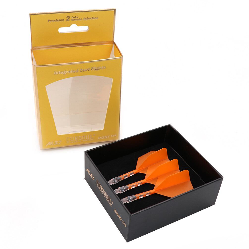 CUESOUL 2022 929 New Launch ROST T19 Integrated Dart Shaft and Flights-Orange