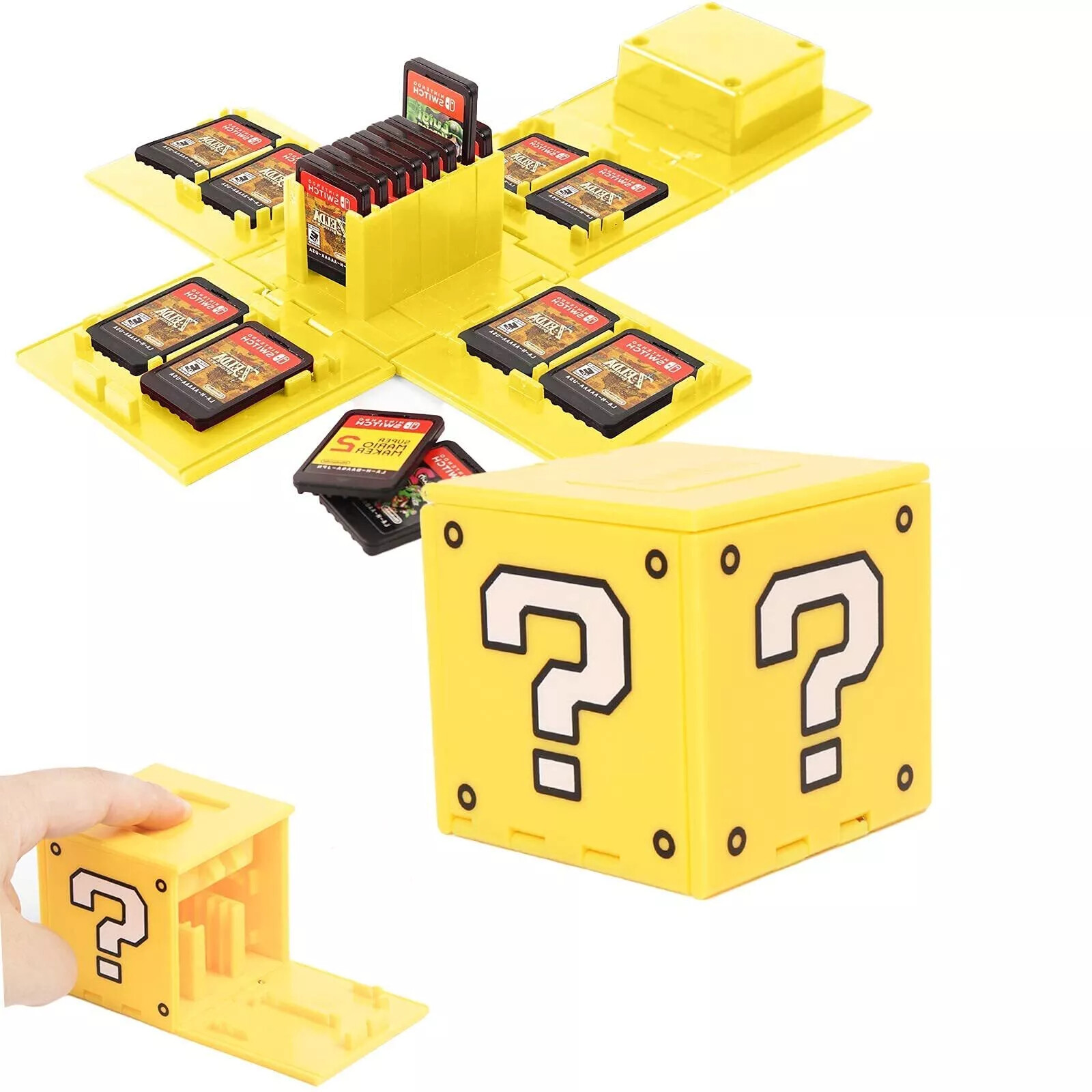 Nintendo Switch Game Card Cube 16-in-1 Foldable Storage Case