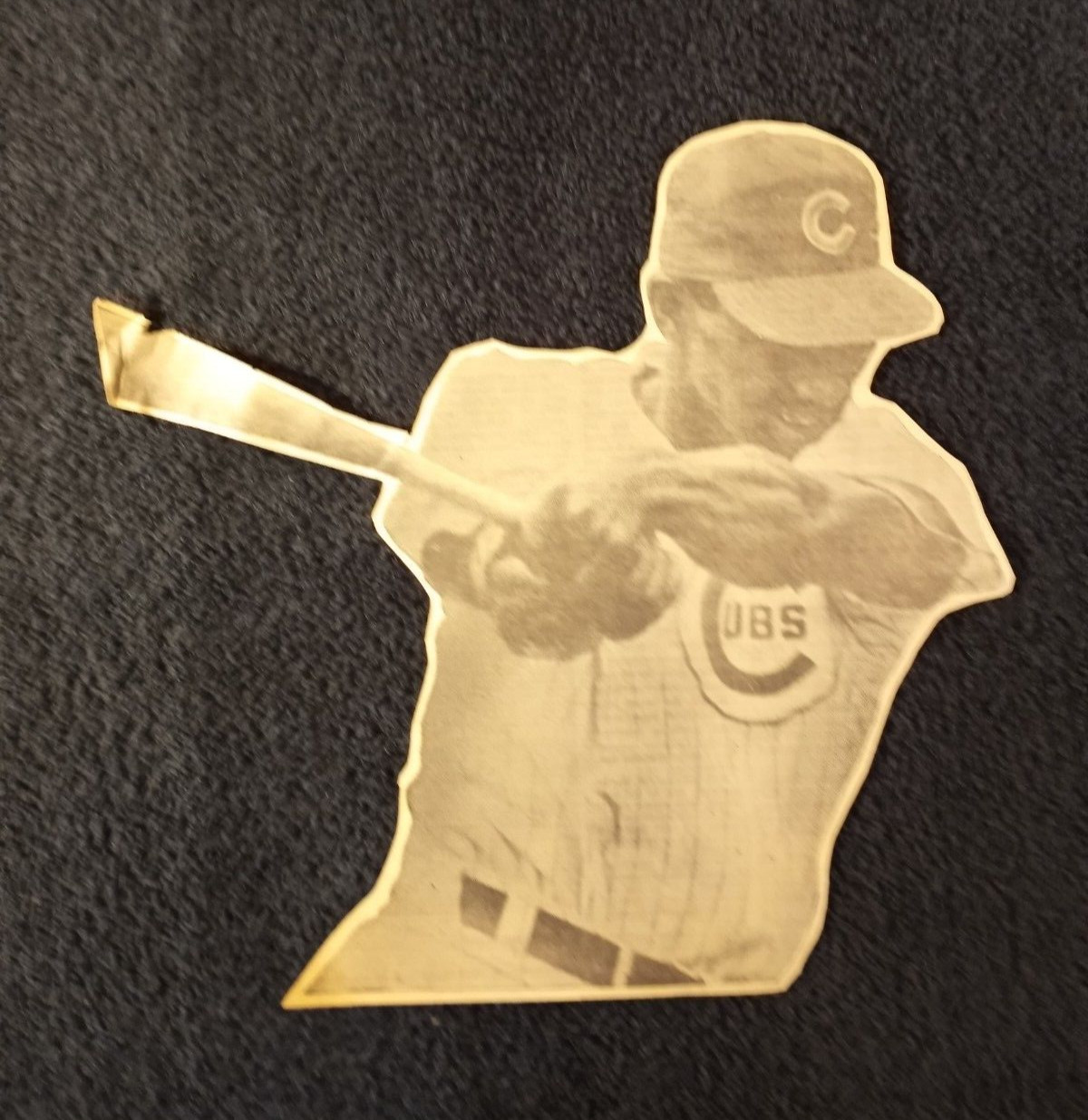 1969 Chicago Cub Hall of Fame BILLY WILLIAMS 10 x 10 inch newspaper photo cutout