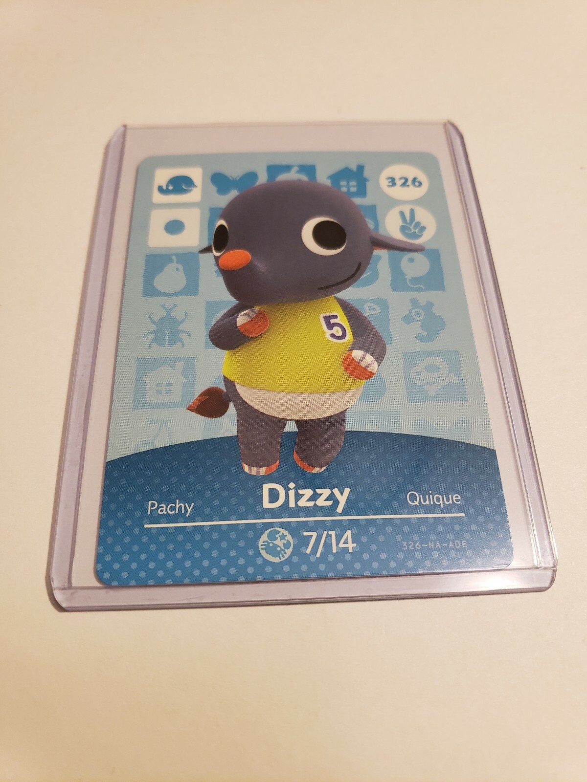 Dizzy # 326 Animal Crossing Amiibo Card Horizon Series 4 MINT NEVER SCANNED!