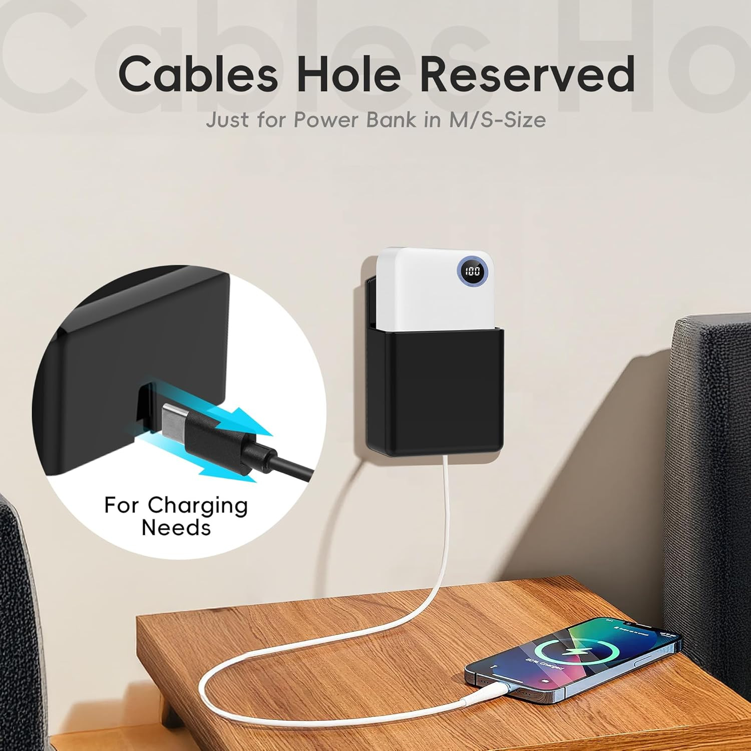 2-Pack Wall-Mounted Remote Control Holder and Organizer for Home and Office