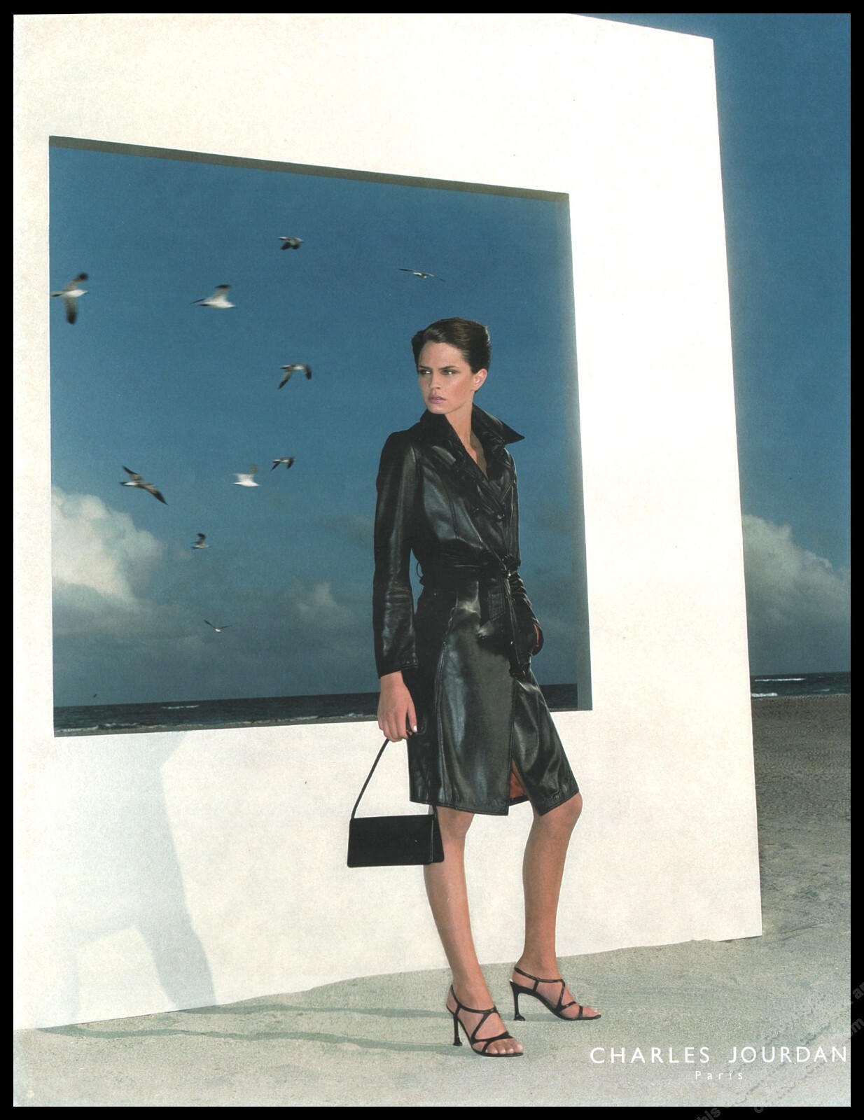 High Heels CJ Jourdan Magazine Print Ad Women Fashion Long Legs shoes 2001 -1pg