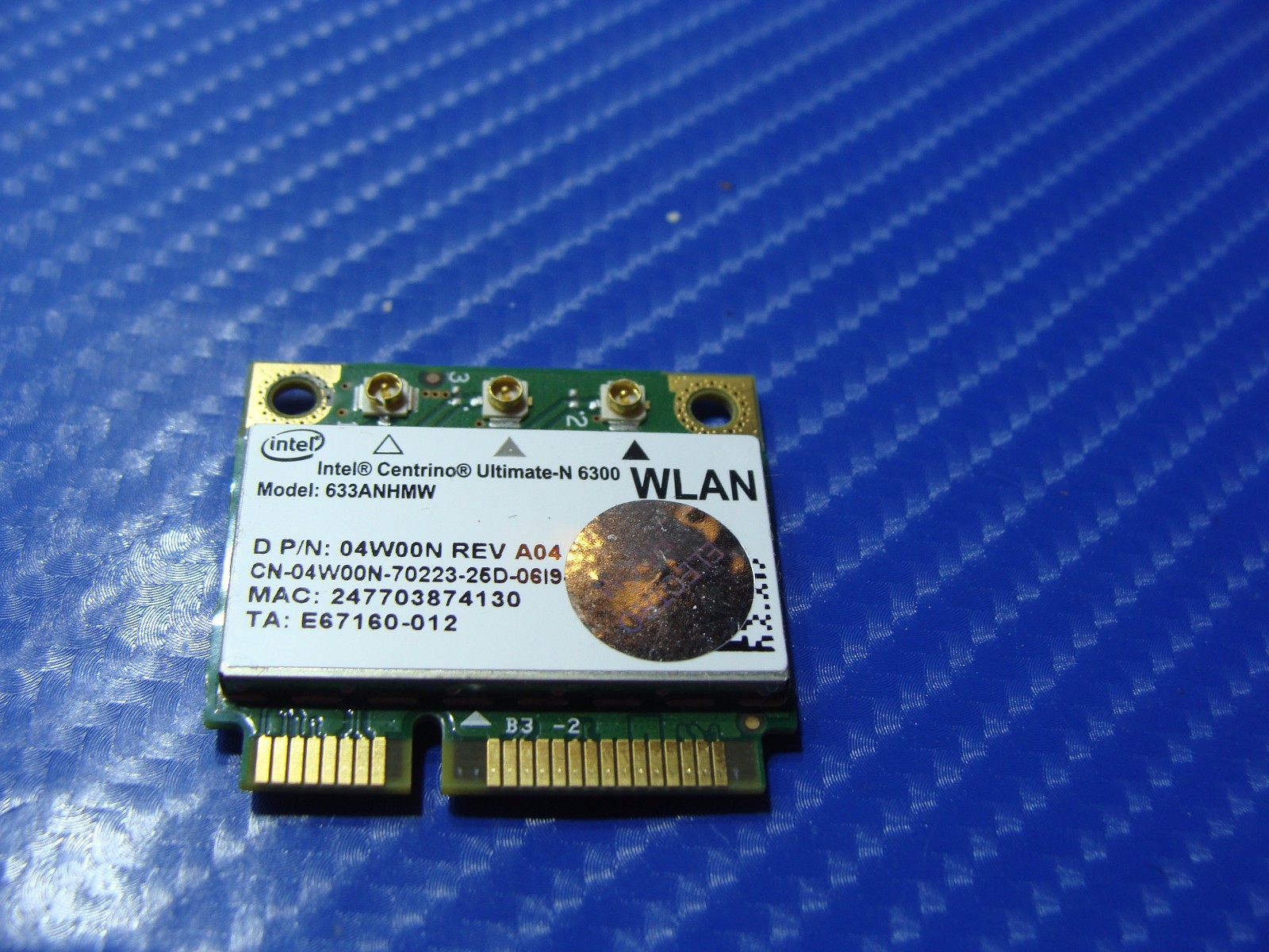 Dell Latitude 14" E6420 Genuine Wireless Wifi Network Card 4W00N 633ANHMW GLP*