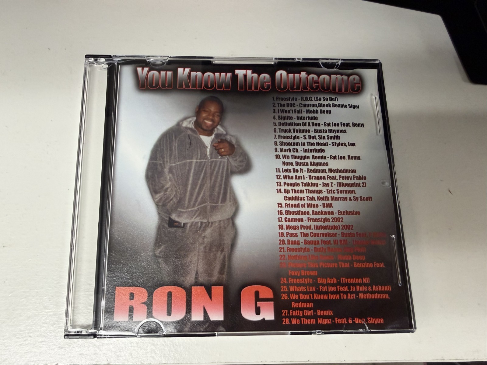 DJ RON G YOU KNOW THE OUTCOME PT 1 NYC HIP HOP MIXTAPE MIX CD