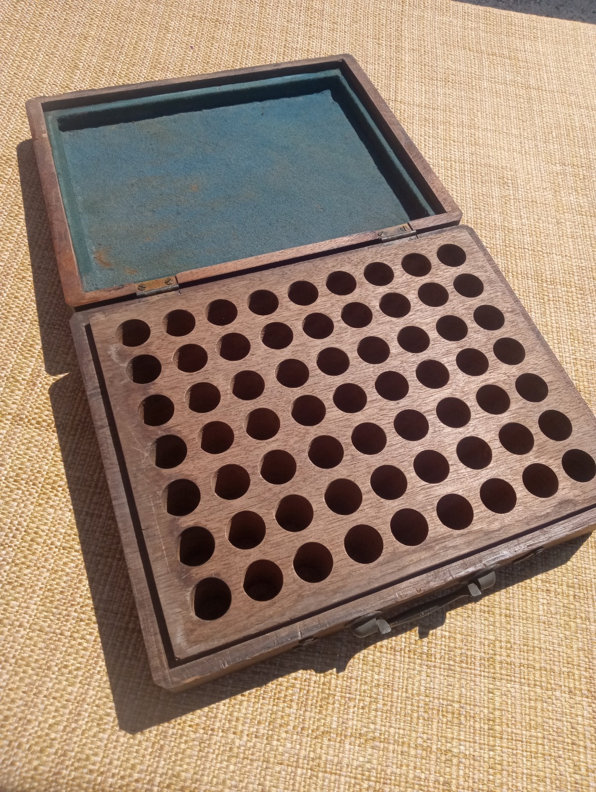 Antique Wooden Medical Box Test Tube Holder? Allergy Test Kit? John Hopkins