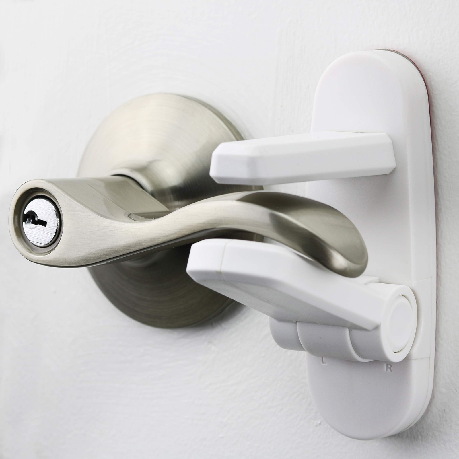 Door Lever Locks (4 Pack) - Prevents Toddlers from Opening Doors - Durable AB...