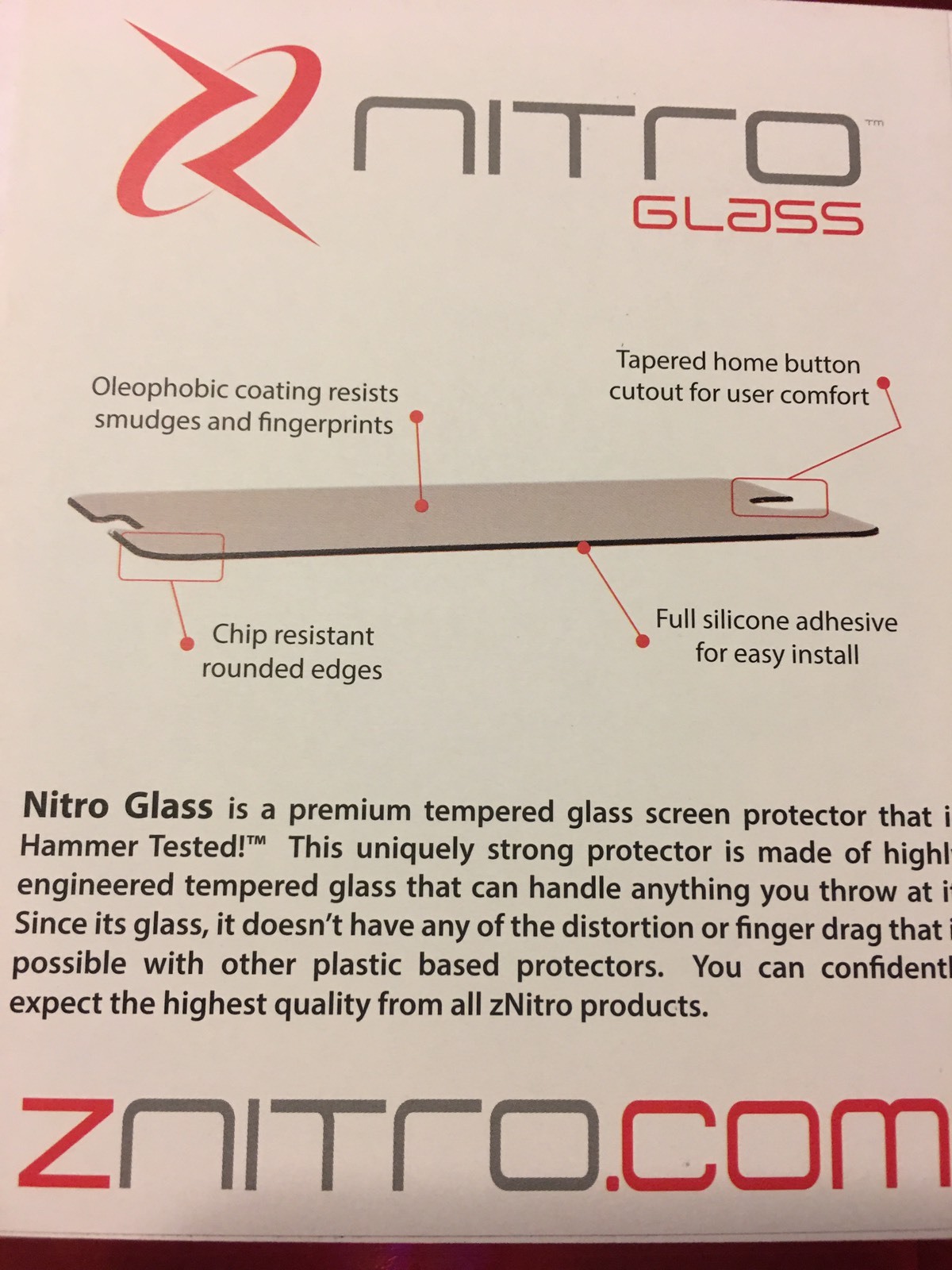 ZNITRO Tempered Glass Screen Protector For Google Pixel, Clear