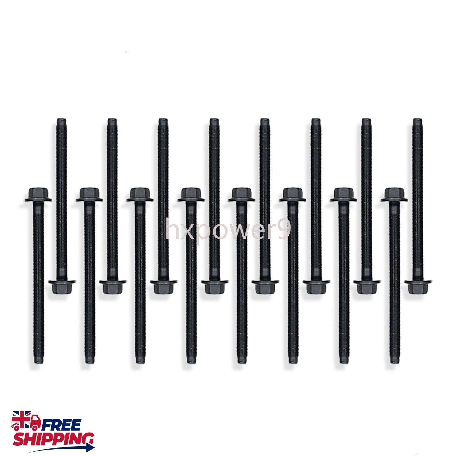 0204.A8 16Pcs HD Cylinder Head Bolts For Citroen C5/C6 Peugeot 407/607 2.7/3.0L