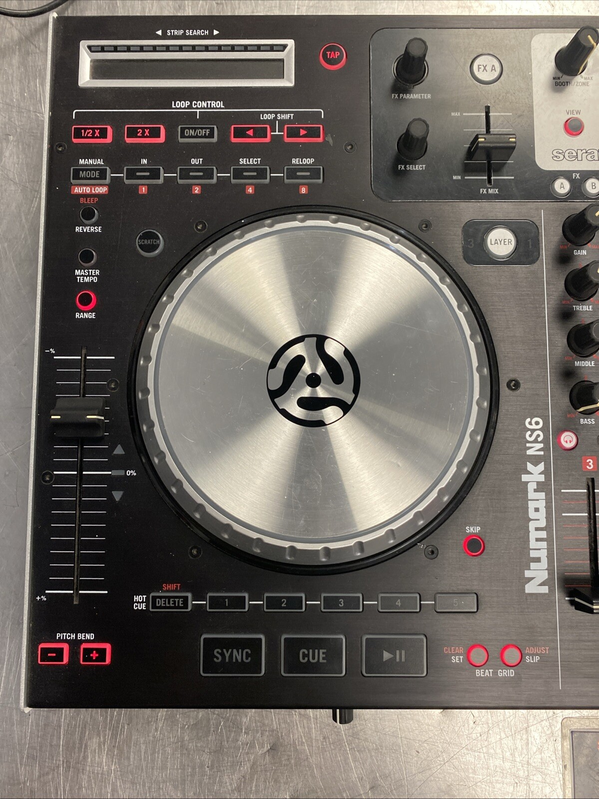 Numark NS6 4 Channel DJ Controller Untested