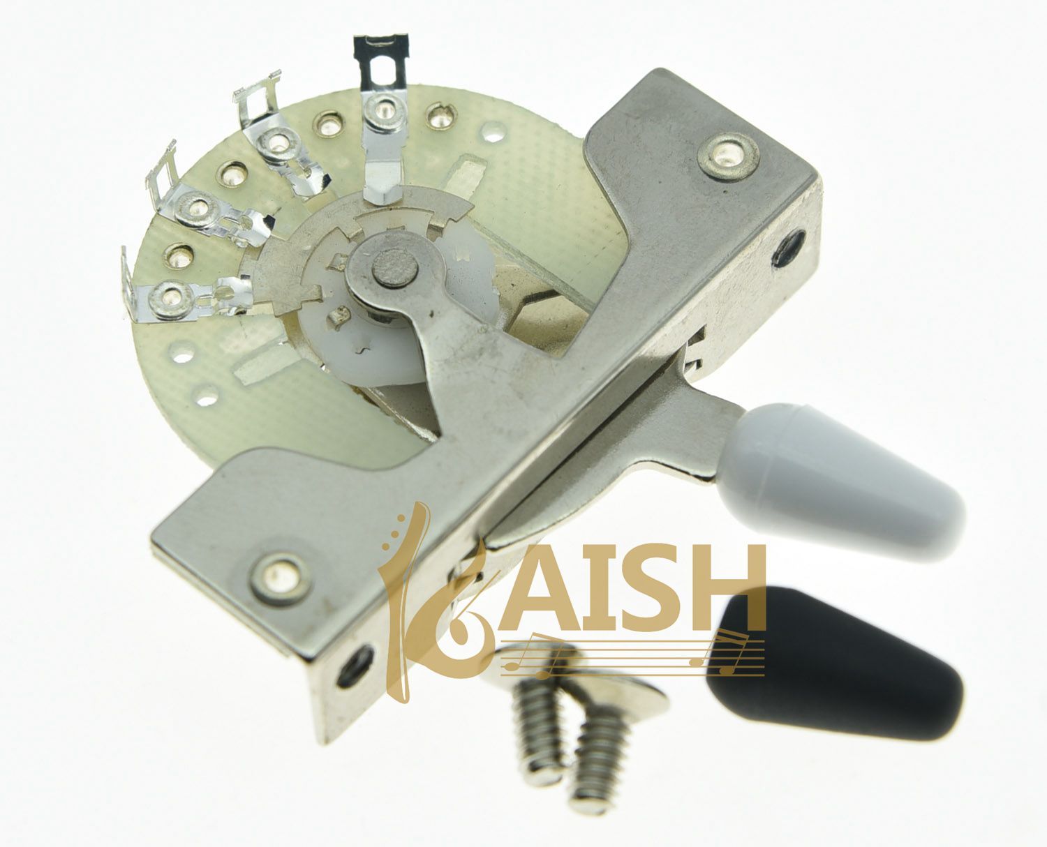 CRL Style 5 Way Guitar Pickup Selector Switch w/ Tips Screws Fits Strat Tele