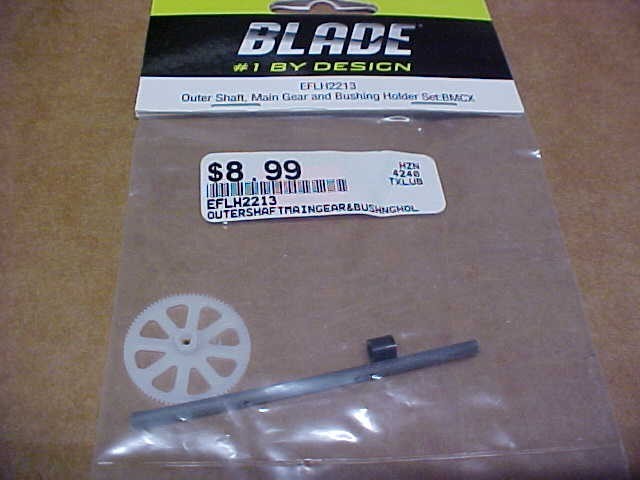 BLADE EFLH2213 = OUTER SHAFT / MAIN GEAR / BUSHING HOLDER SET: BMCX