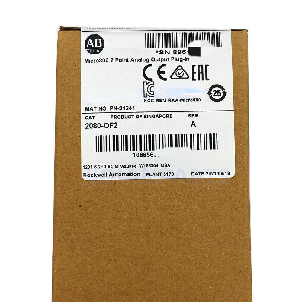 Allen-Bradley 2080-OF2 Micro800 2 Point Analog Output Module 2080OF2 Sealed