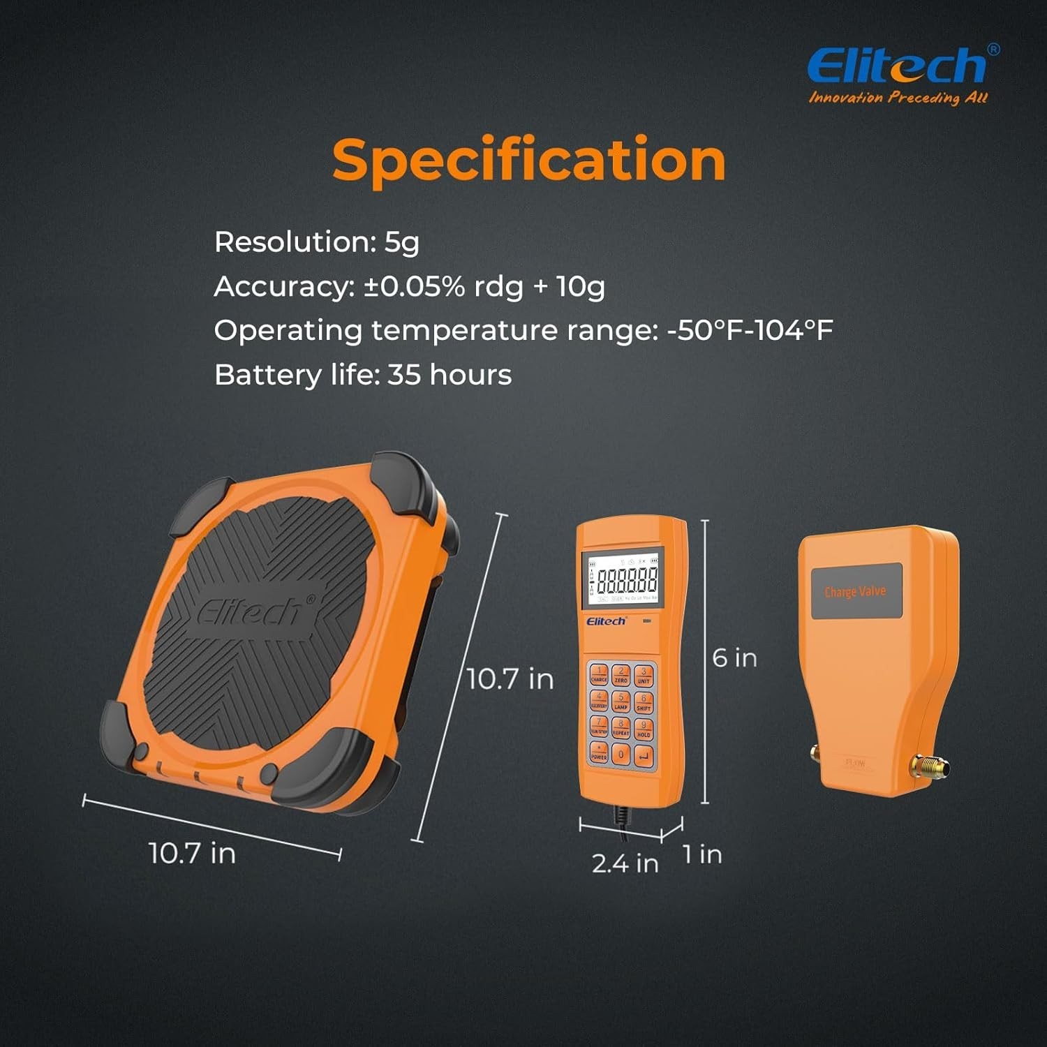 Electronic Refrigerant Charging Scale for HVAC – 220lbs with Safety Features