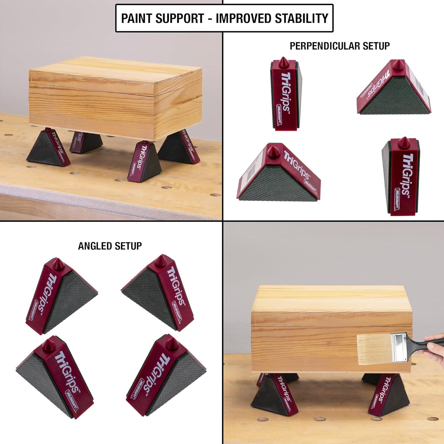 1600 Trigrips - Triangle Cookie Work Grippers, for Woodworking